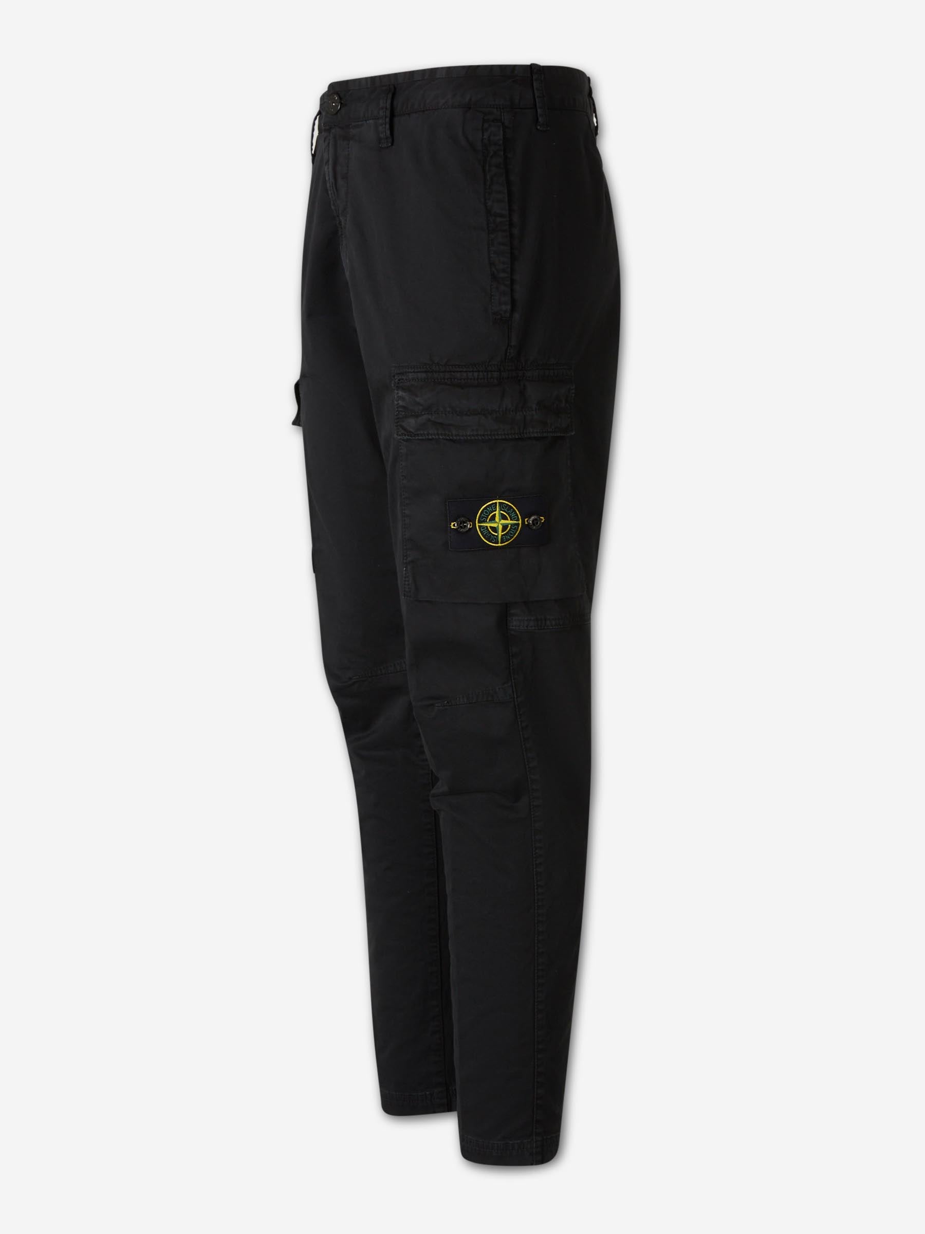 Cotton Cargo Pants Stone island – Гарантія оригінальності – вид ззаду