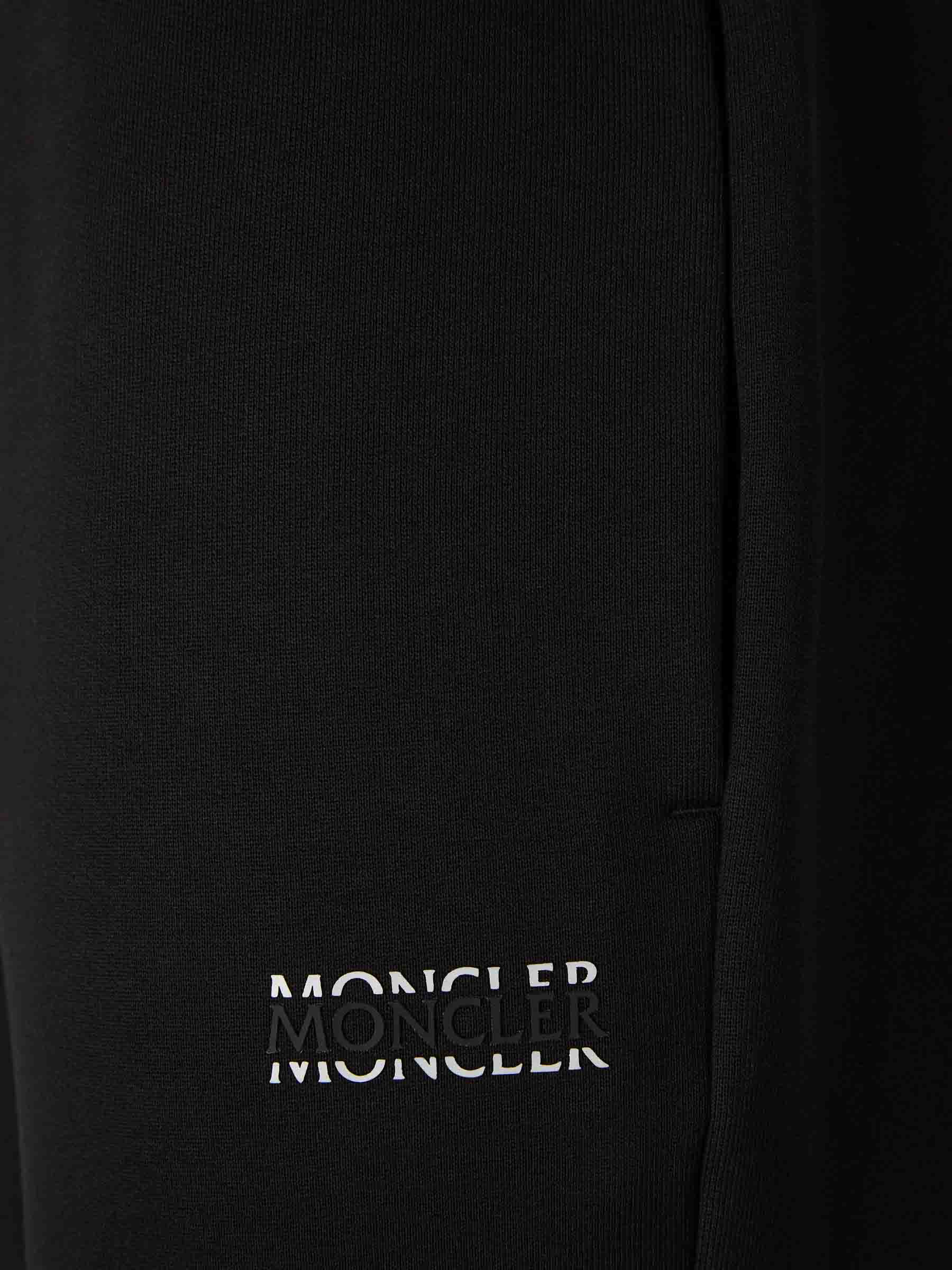 Cotton Joggers With Logo Moncler оригінал – Купити в Україні – збільшений вид