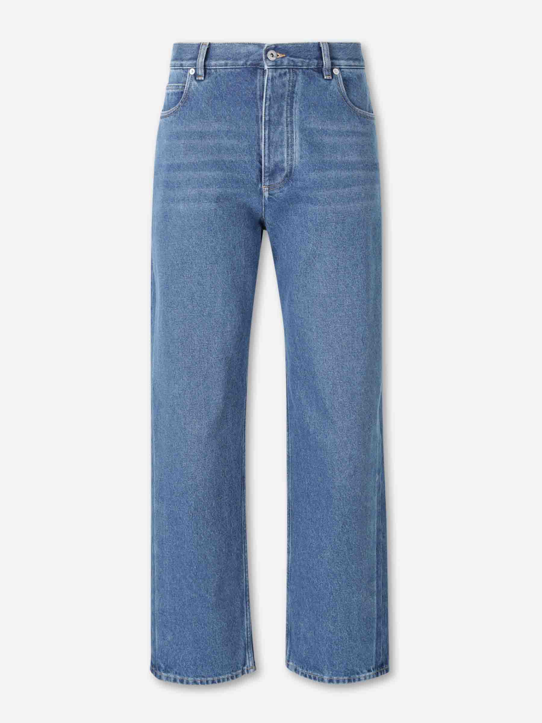 Wide Leg Straight Jeans Bottega veneta – Гарантія оригінальності – боковий вид