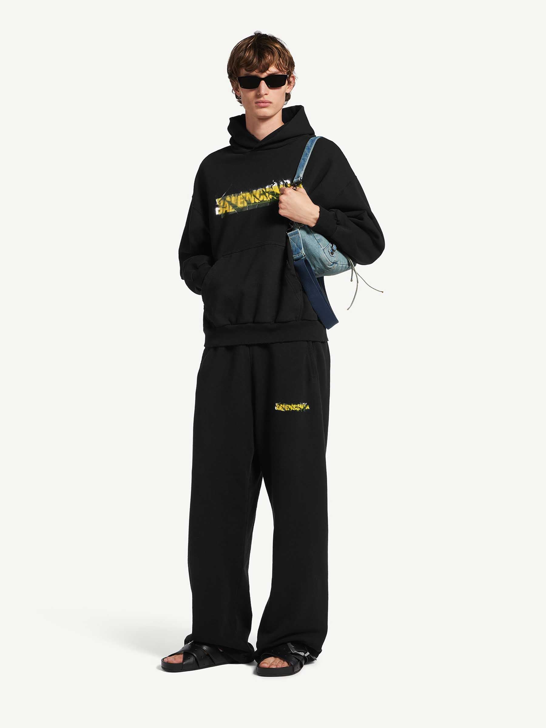 Cotton Logo Joggers Balenciaga оригінал – Купити в Україні – вид ззаду