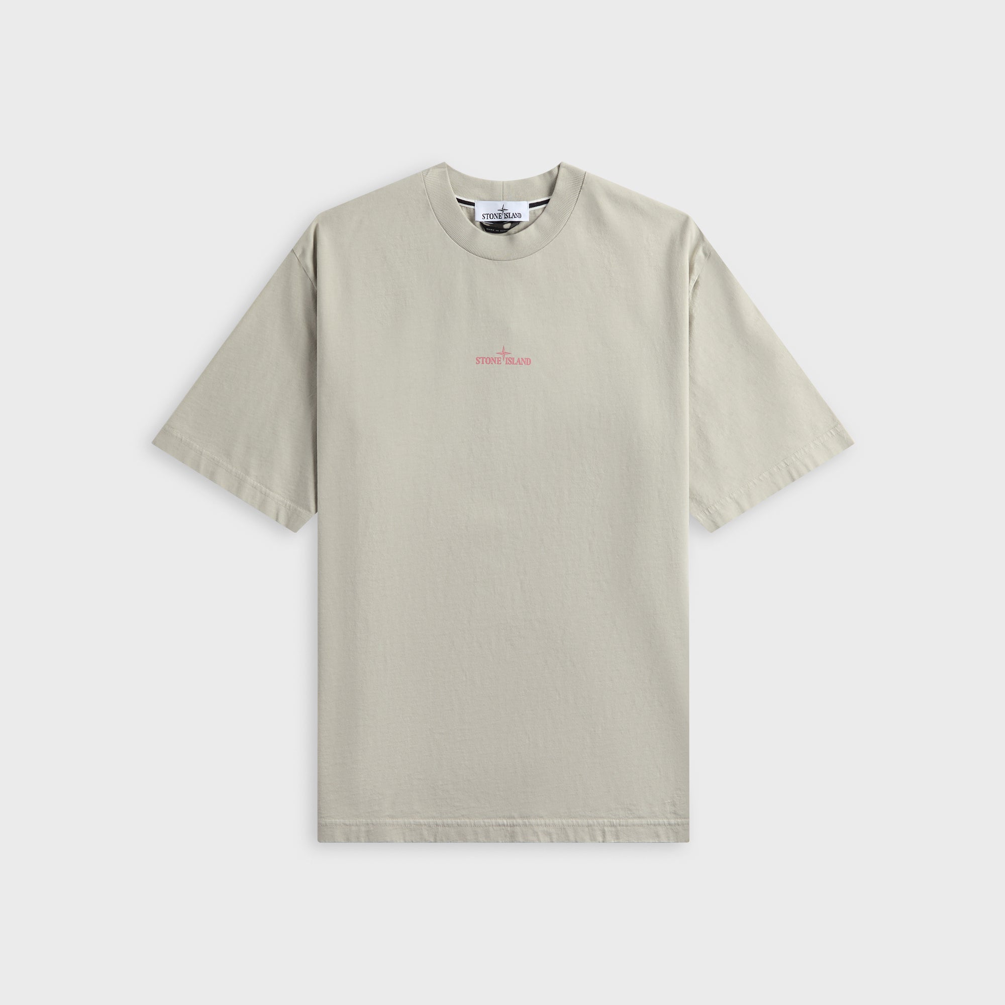 Оригінальна Carlo Print Tee Pearl Grey Stone island – боковий вид