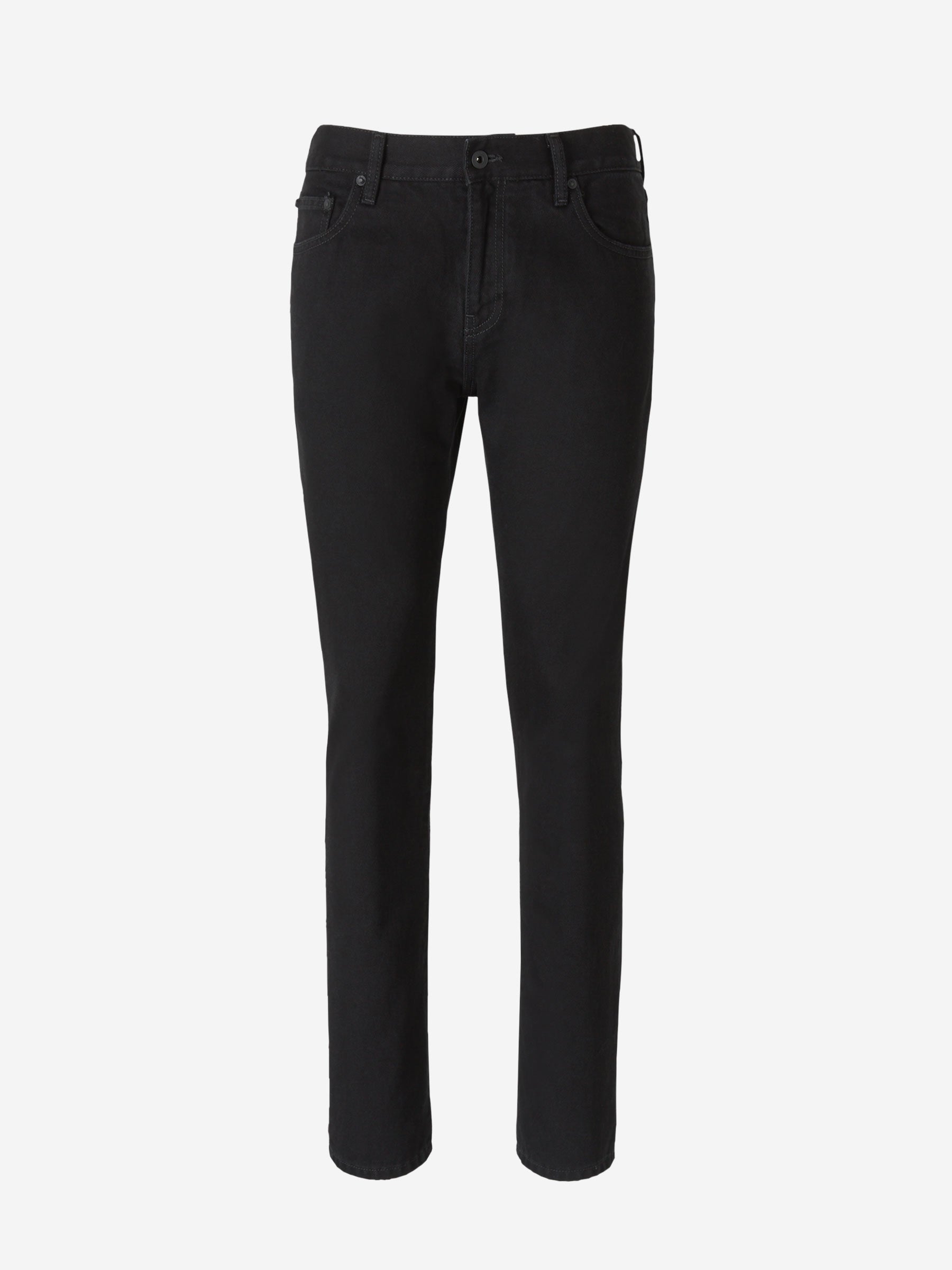 Straight Logo Jeans Off-white – Гарантія оригінальності – боковий вид