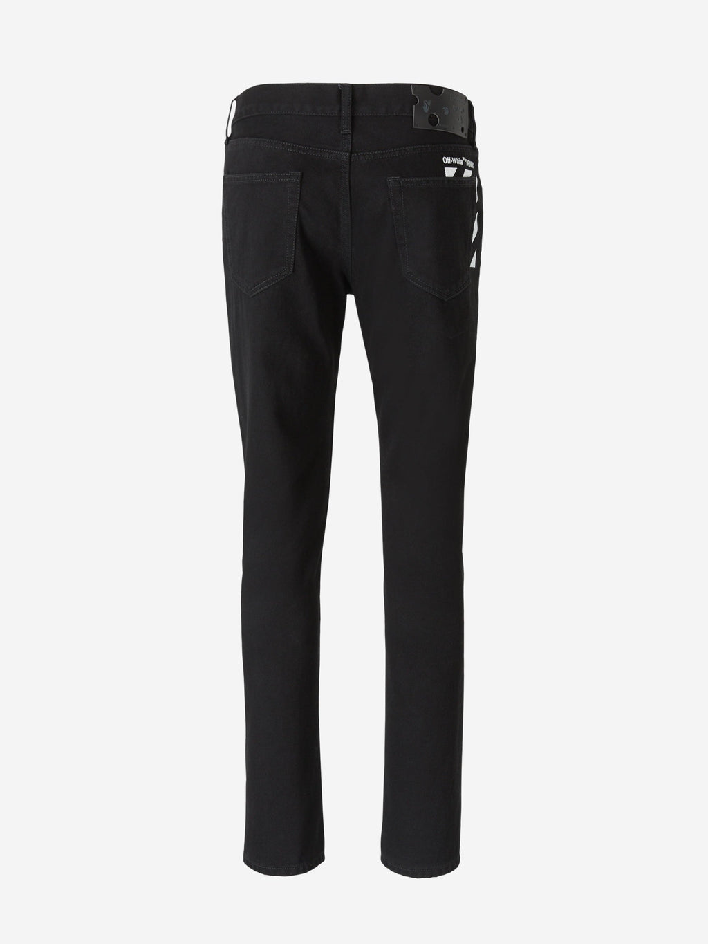 Straight Logo Jeans Off-white – Гарантія оригінальності – вид ззаду