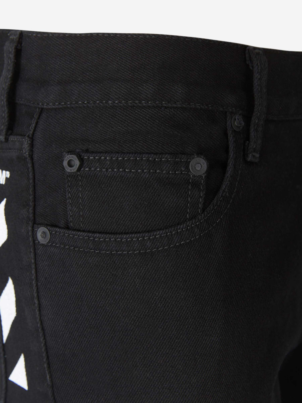 Straight Logo Jeans Off-white – Гарантія оригінальності – детальний вид