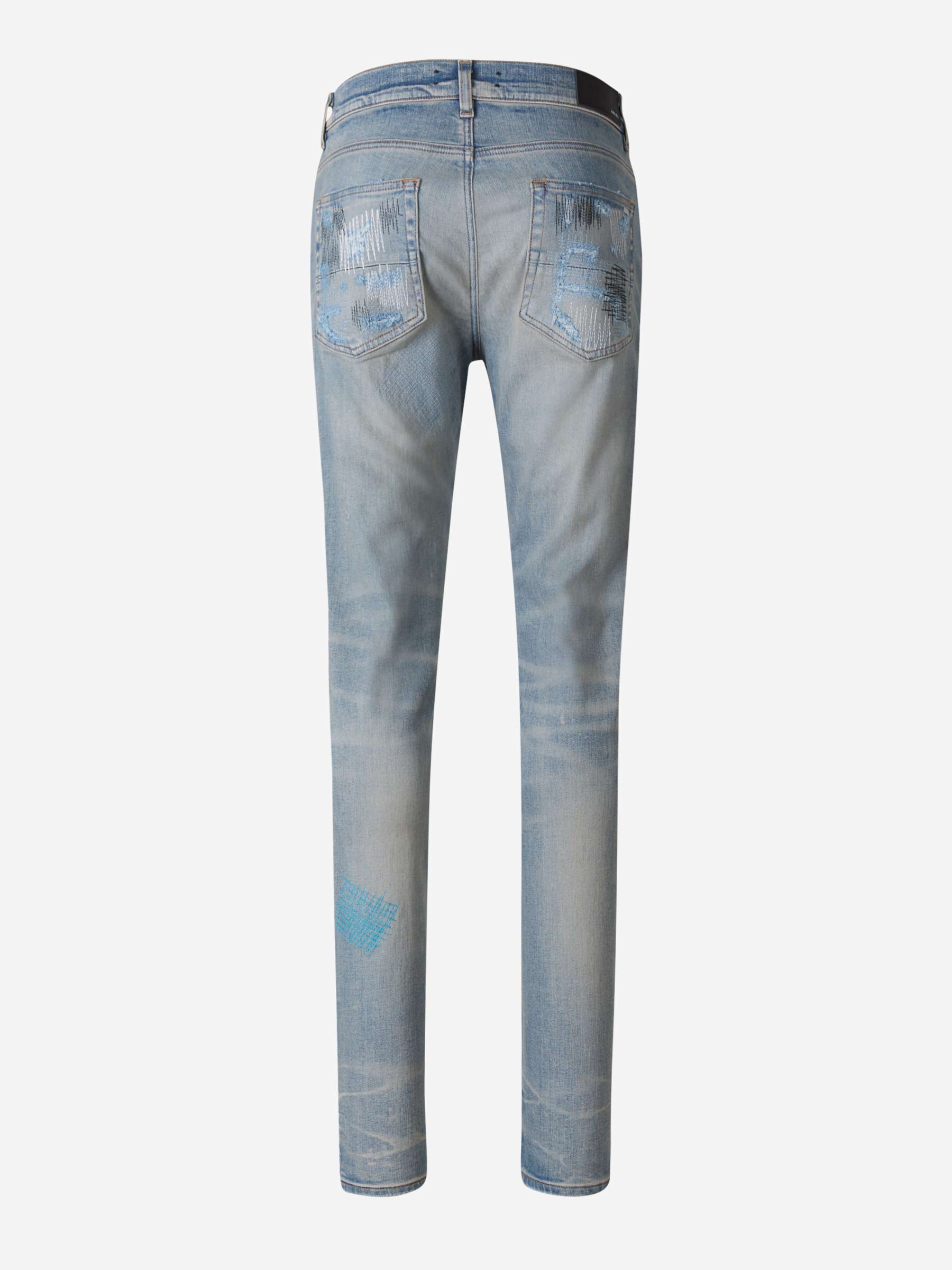 Оригінальна Ripped Seams Jeans Amiri – вид ззаду