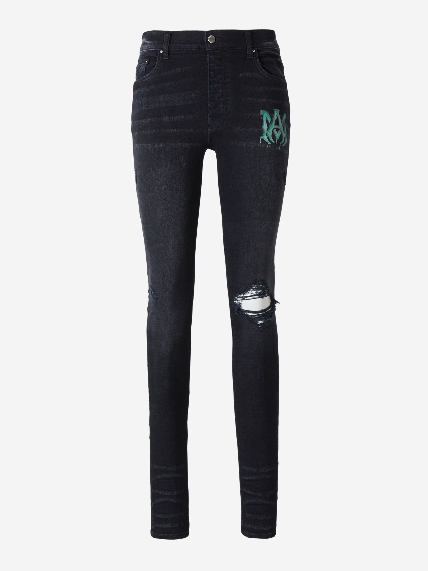 Logo Watercolor Jeans Amiri – Гарантія оригінальності – боковий вид