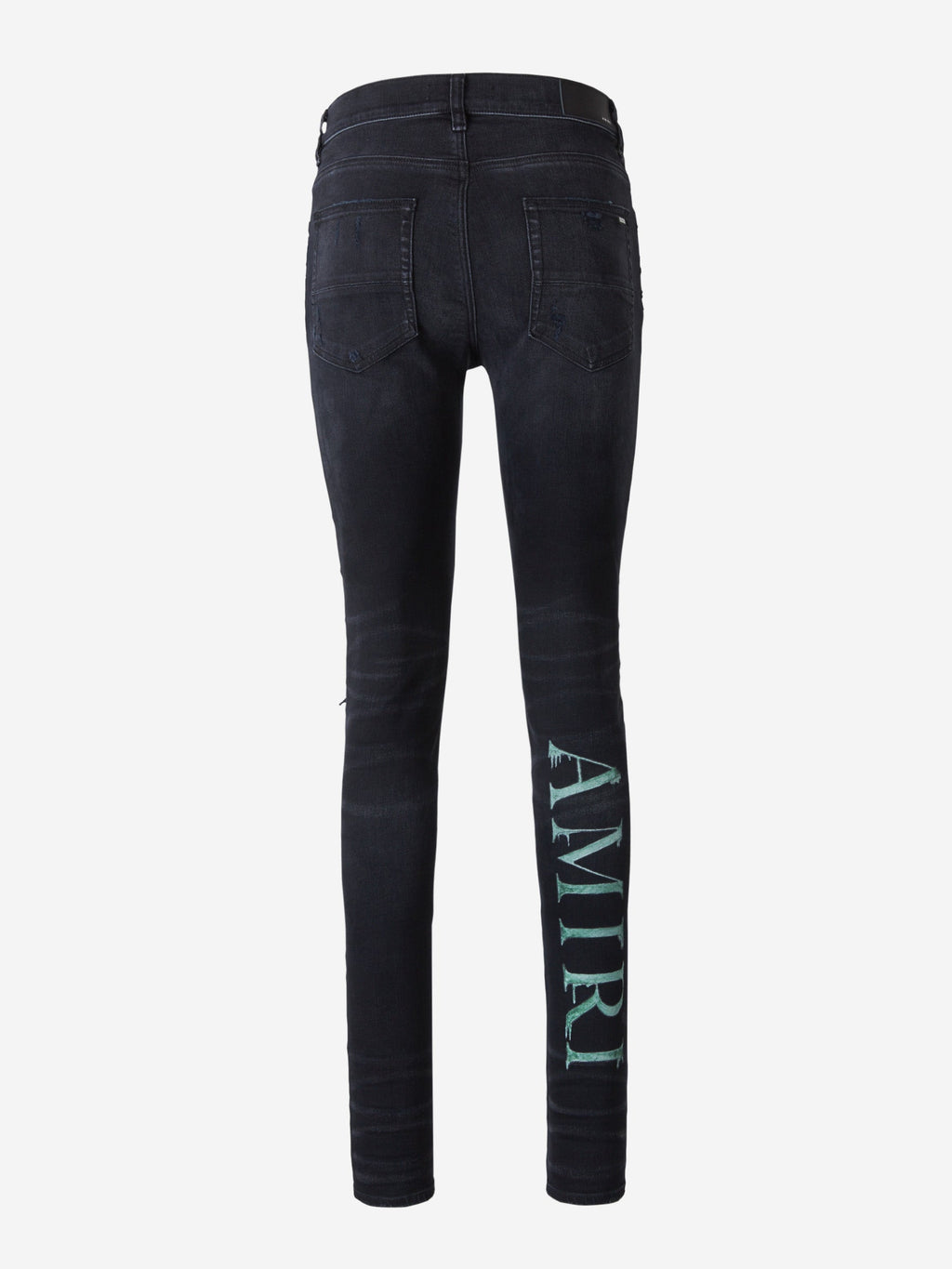 Logo Watercolor Jeans Amiri – Гарантія оригінальності – вид ззаду