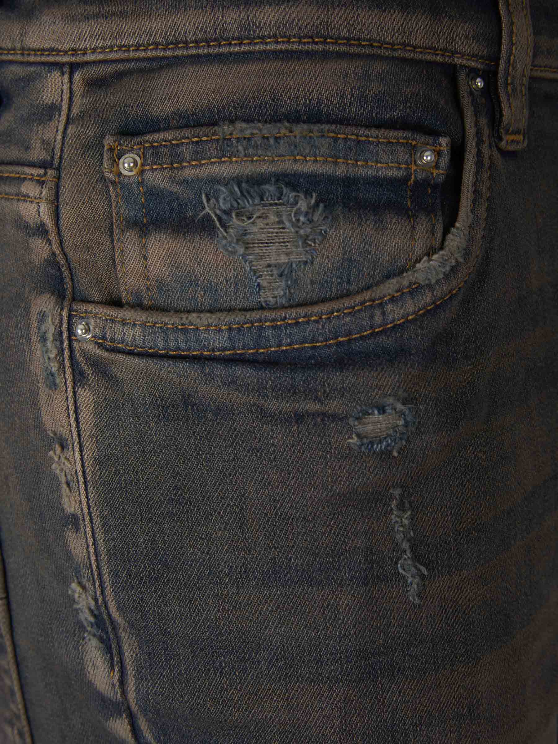Jeans Parche Contraste Amiri – Гарантія оригінальності – детальний вид - AMIRI