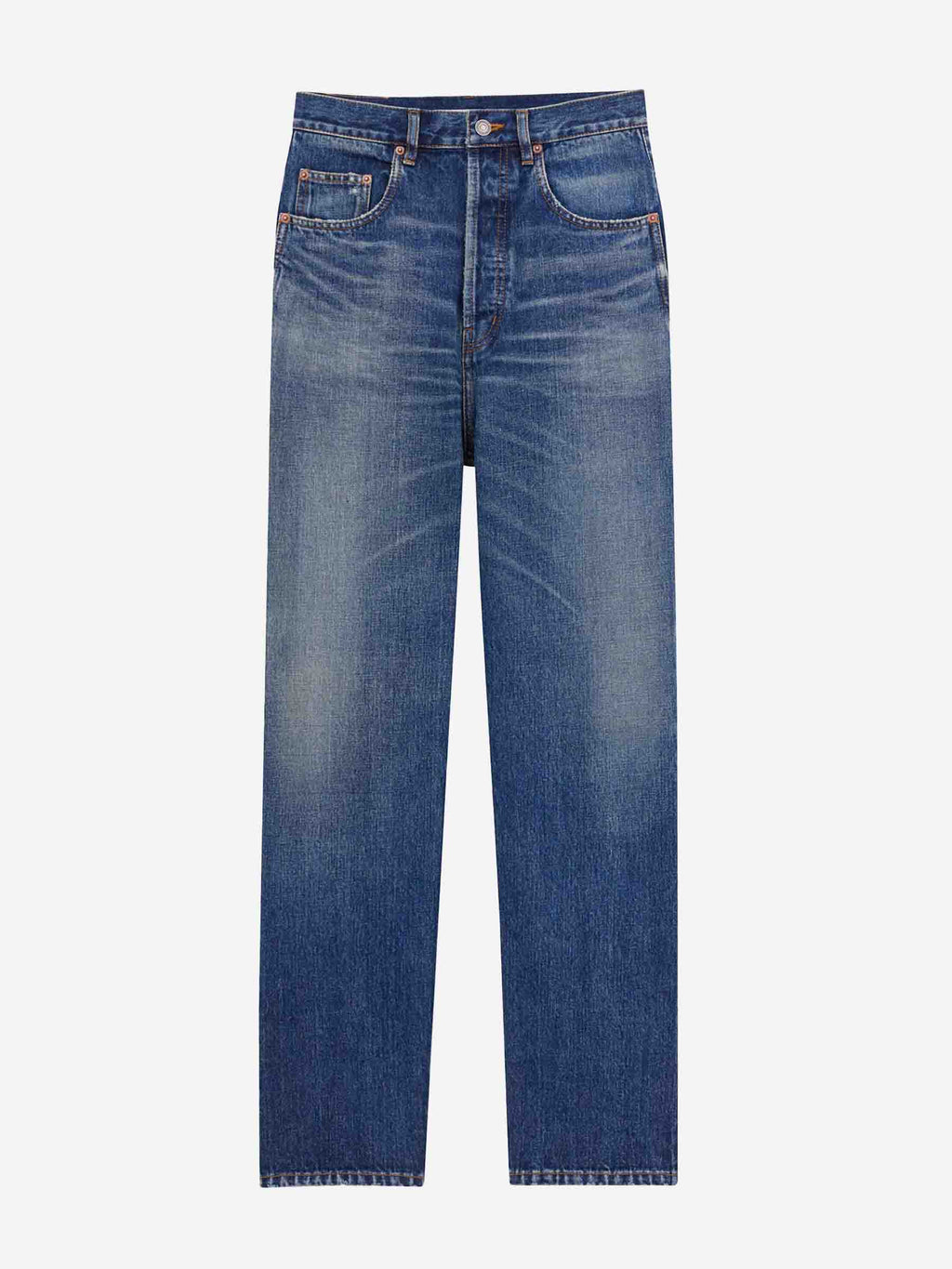 Straight Cotton Jeans Saint laurent – Гарантія оригінальності – боковий вид