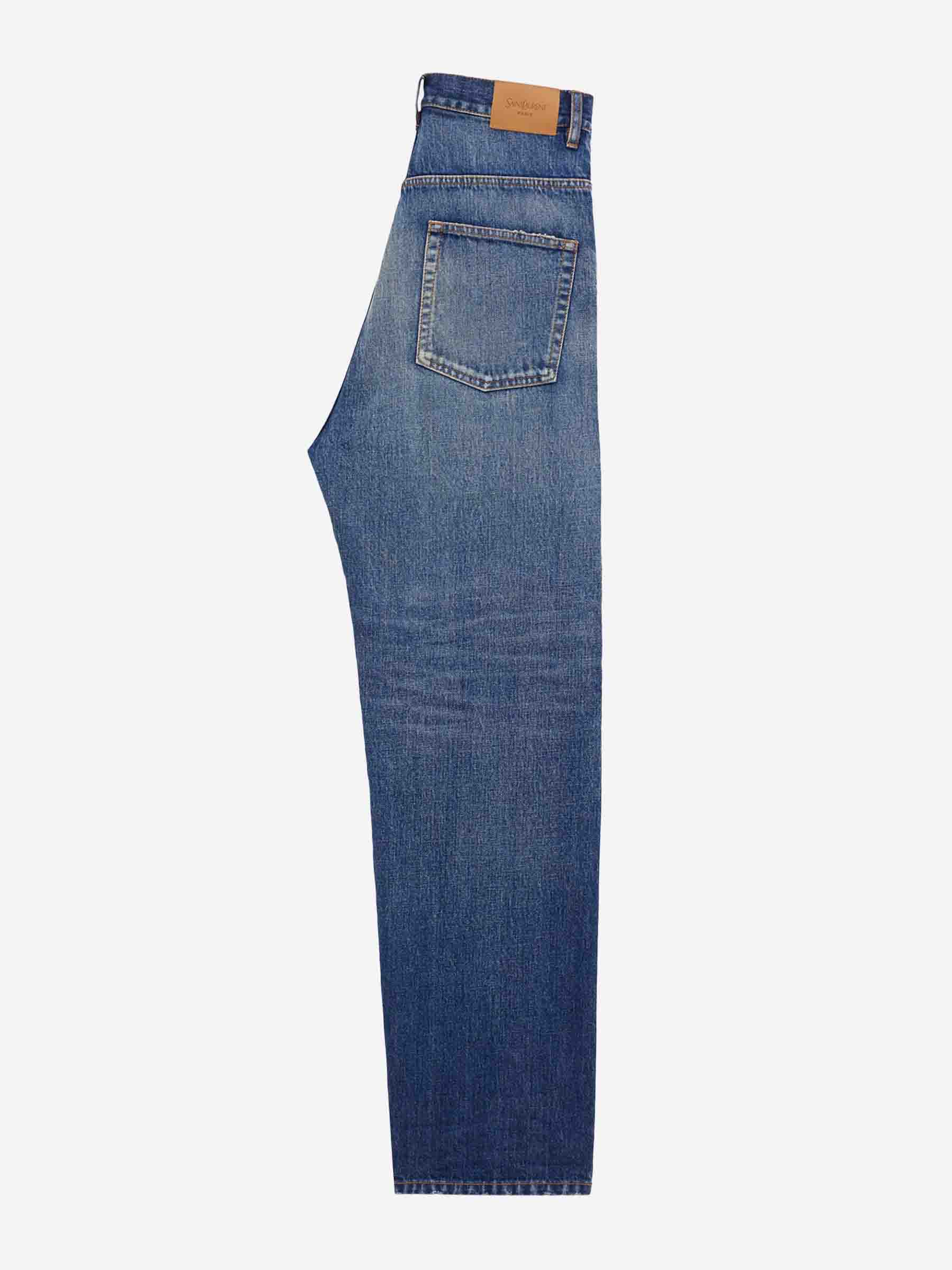 Straight Cotton Jeans Saint laurent – Гарантія оригінальності – детальний вид