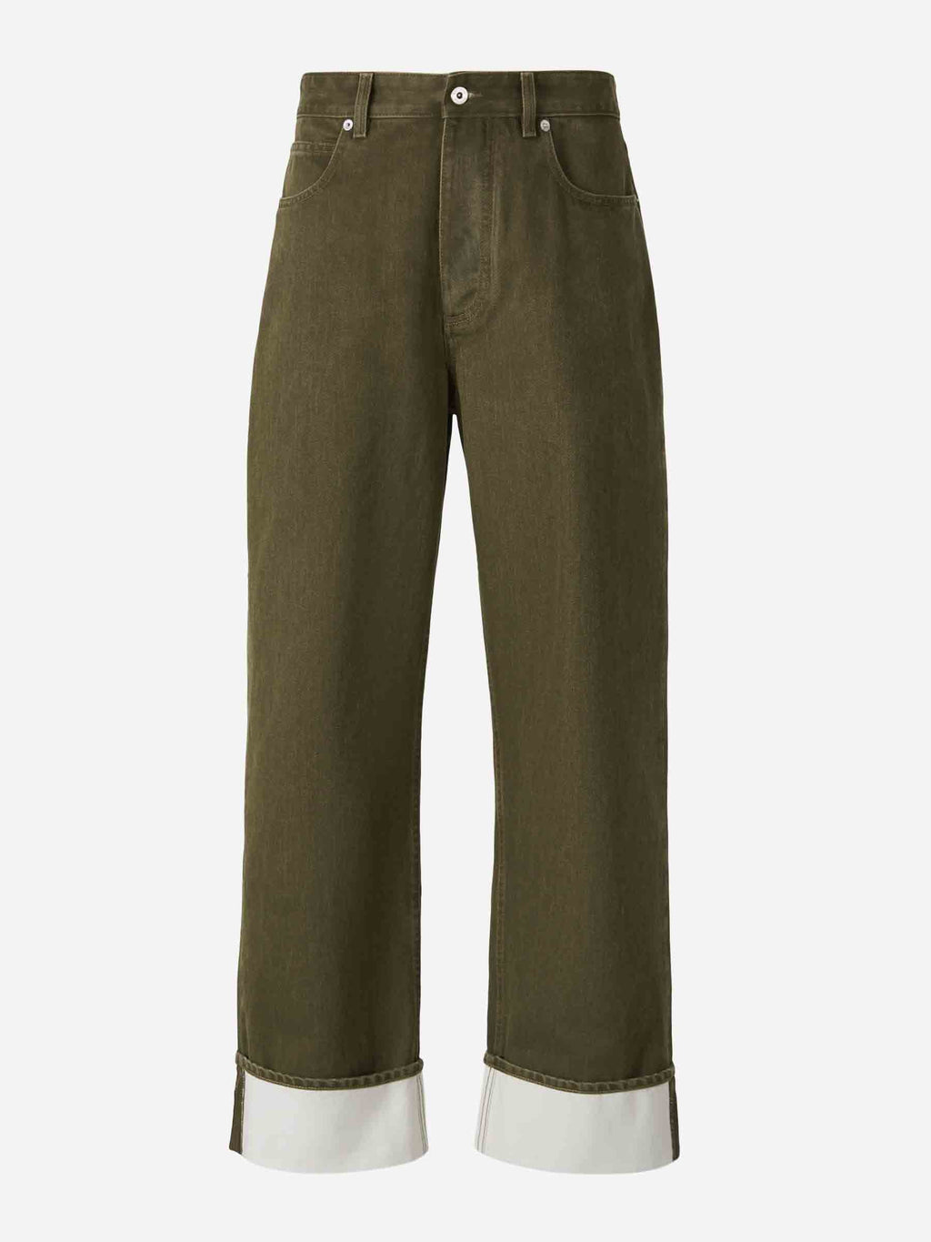Оригінальна Straight Cotton Jeans Bottega veneta – боковий вид