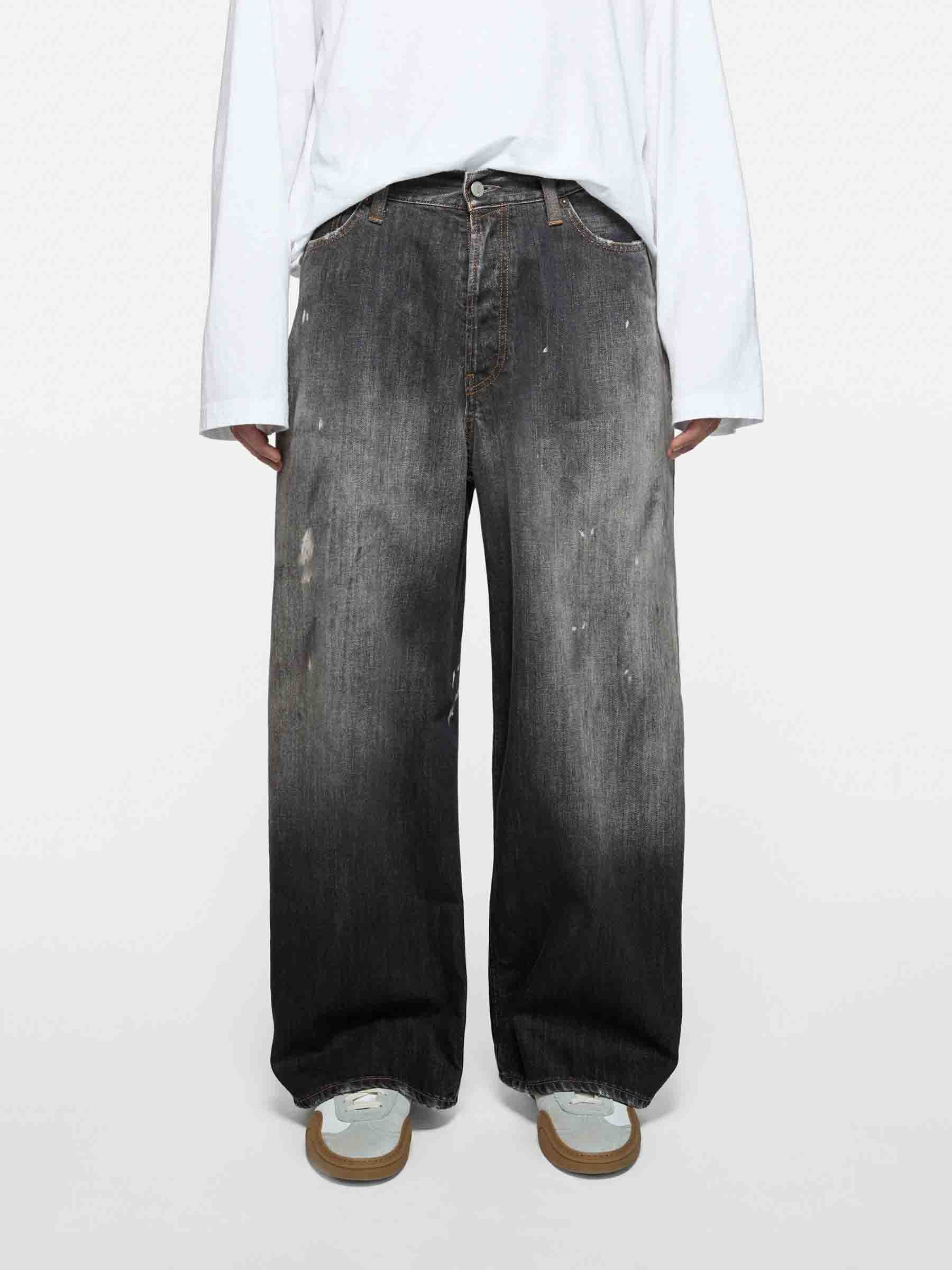 Оригінальна Baggy Wide Jeans Acne studios – вид ззаду