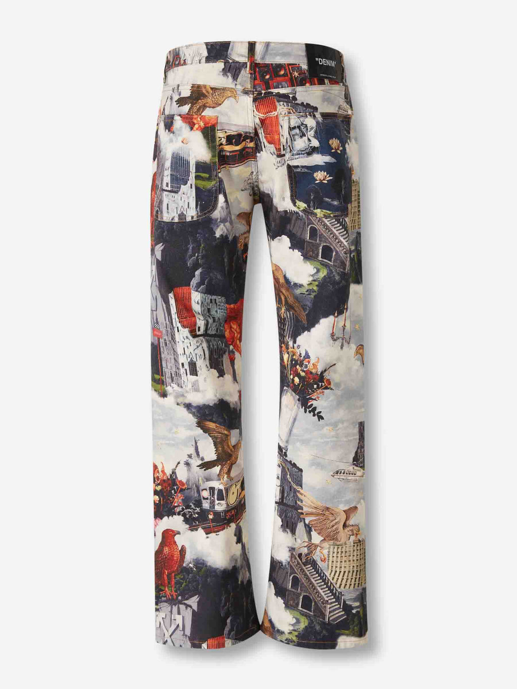 Flared Printed Jeans Off-white оригінал – Купити в Україні – детальний вид