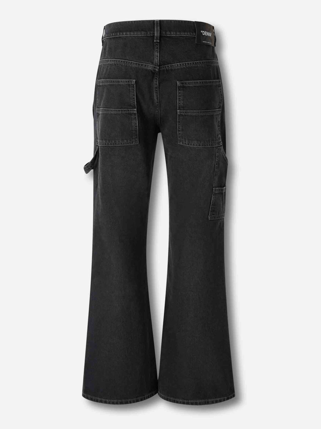 Jeans Flared Cargo Off-white оригінал – Купити в Україні – вид ззаду