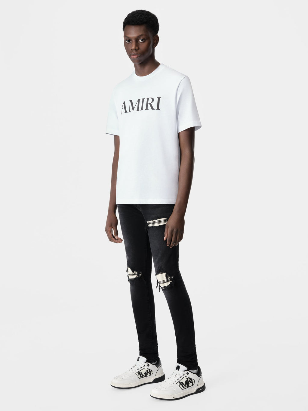 Оригінальна Mx1 Ultrasuede Straight Jeans Amiri – вид ззаду