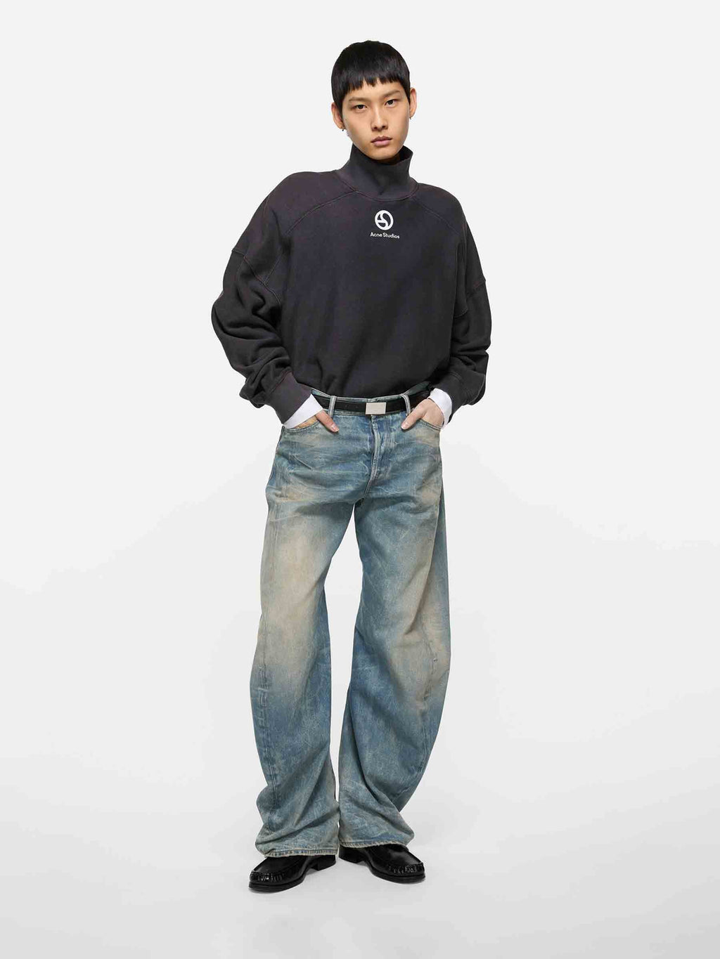 Baggy Jeans Cotton Acne studios – Гарантія оригінальності – вид ззаду