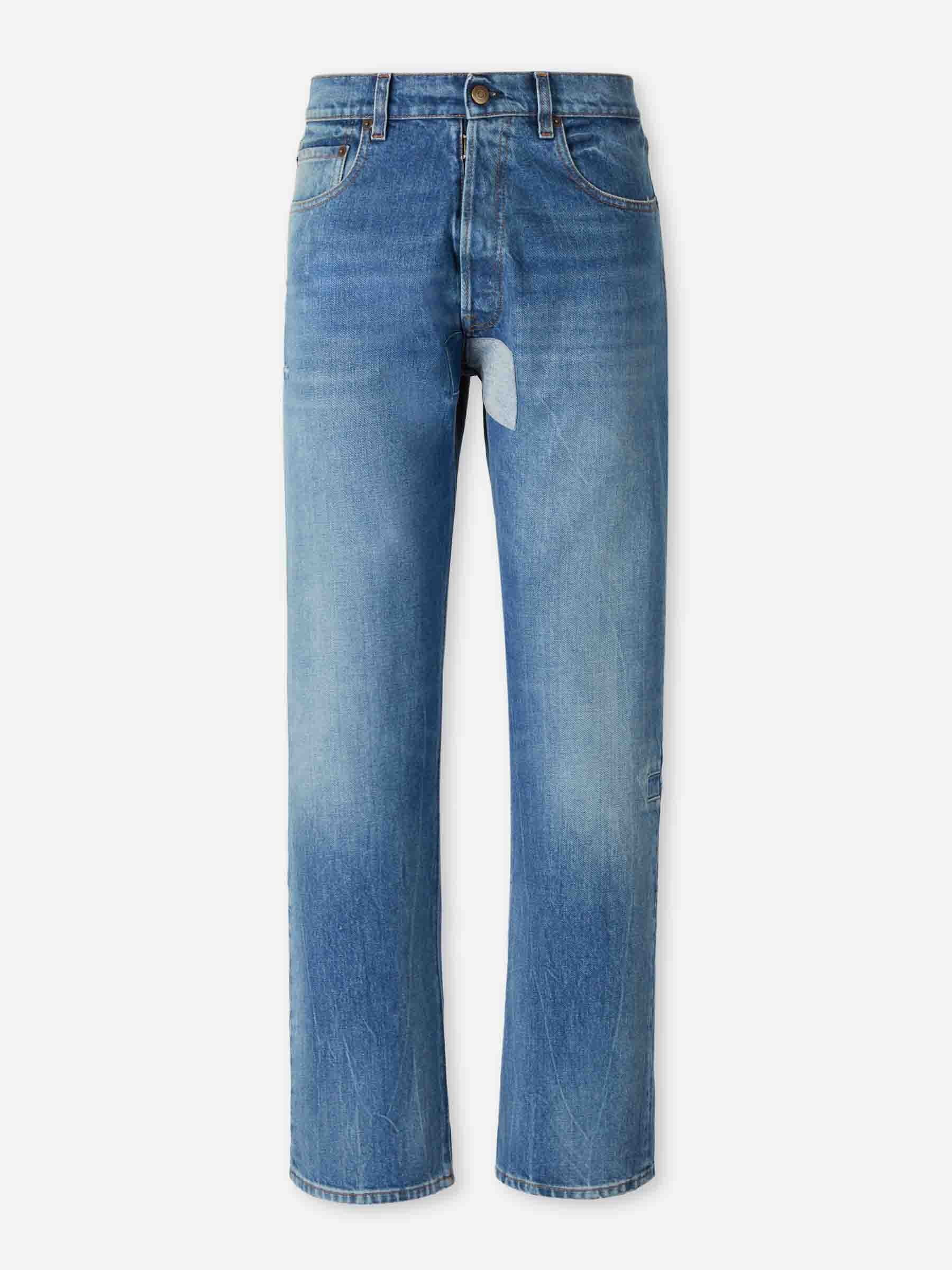Оригінальна Wide Straight Jeans Maison margiela – боковий вид