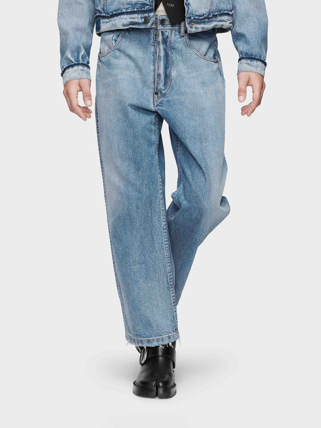 Cropped Straight Leg Jeans Maison margiela – Гарантія оригінальності – вид ззаду