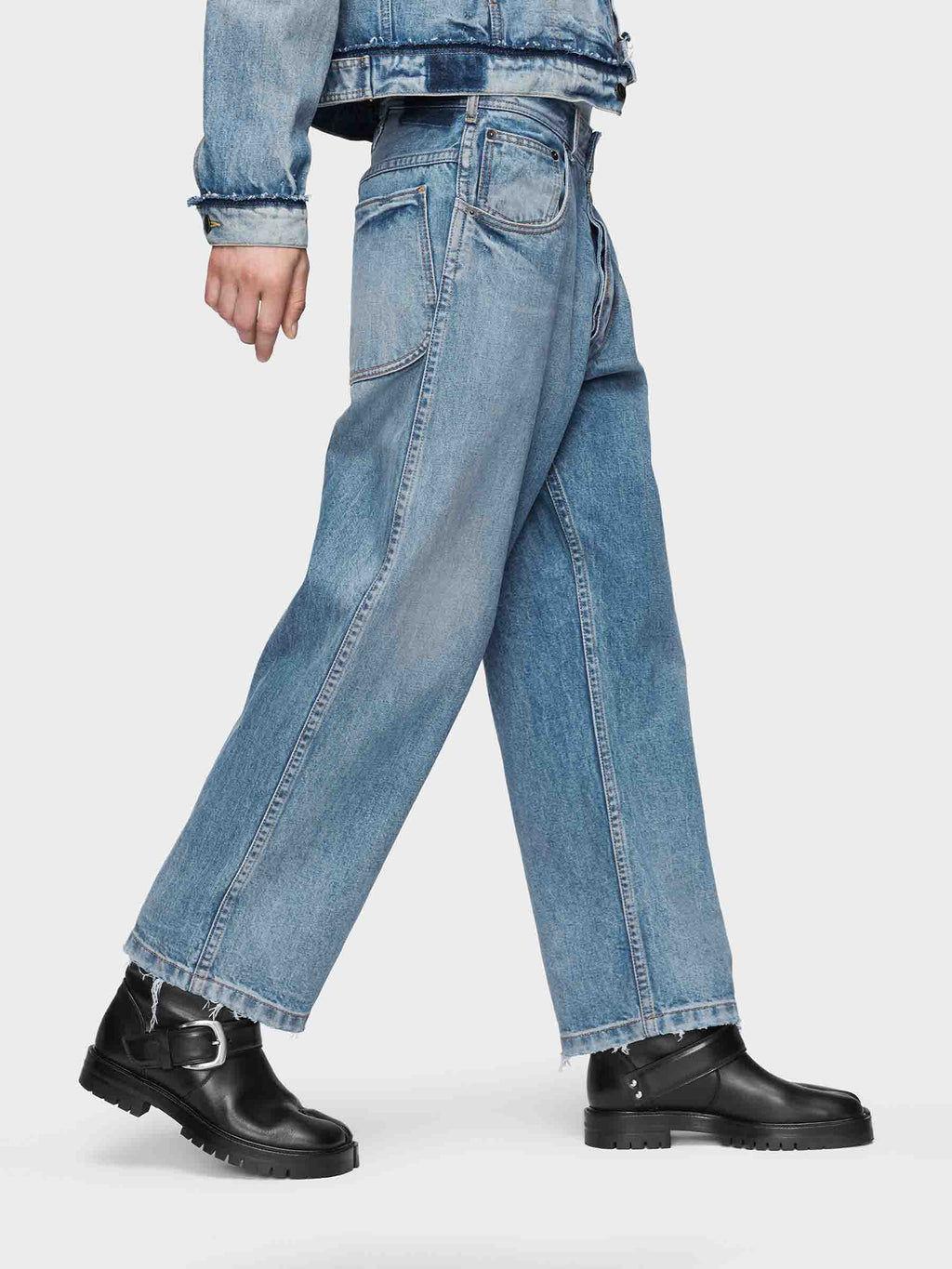 Cropped Straight Leg Jeans Maison margiela – Гарантія оригінальності – детальний вид