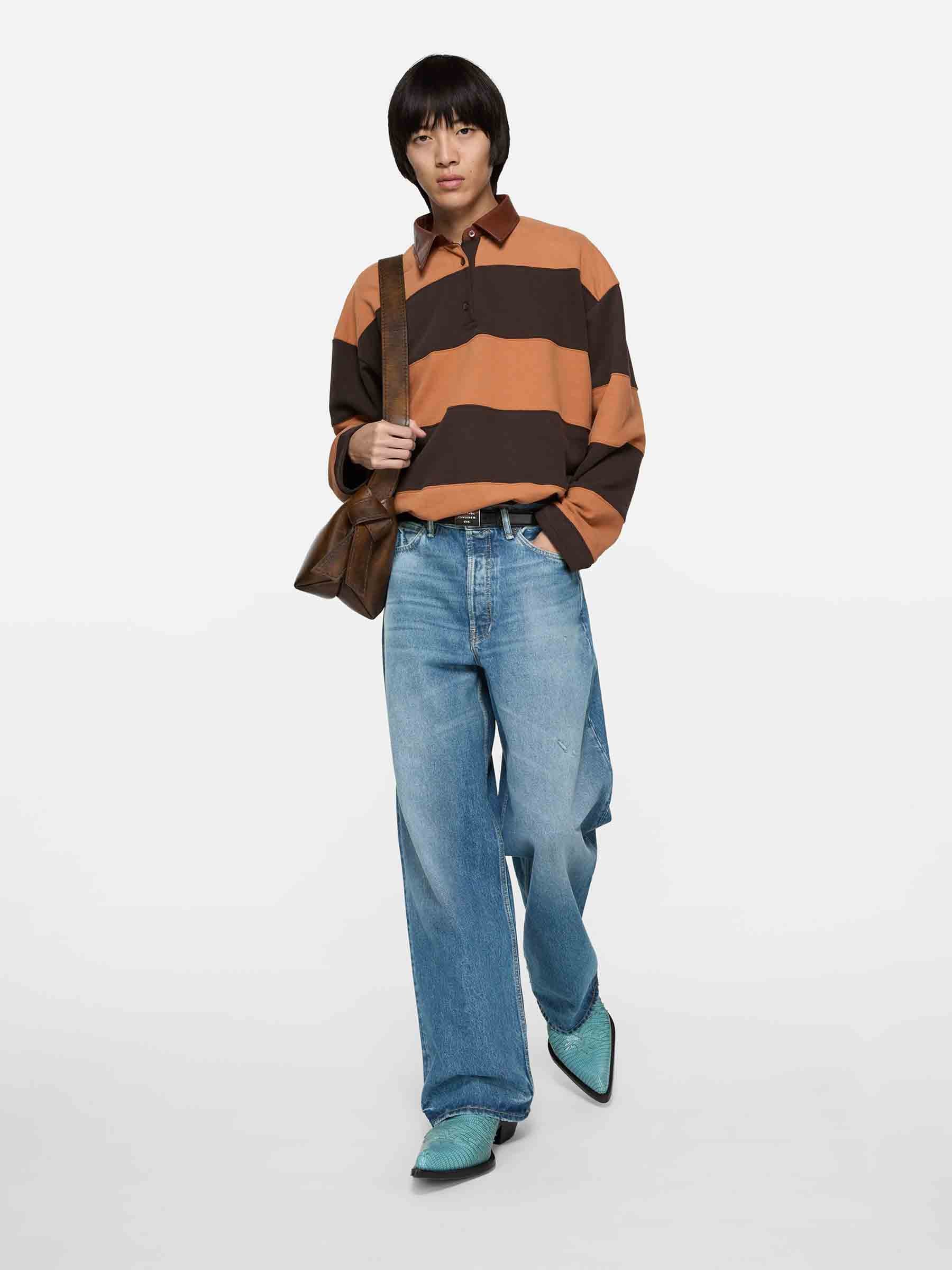 Wide Leg Jeans 1981 Acne studios – Гарантія оригінальності – вид ззаду
