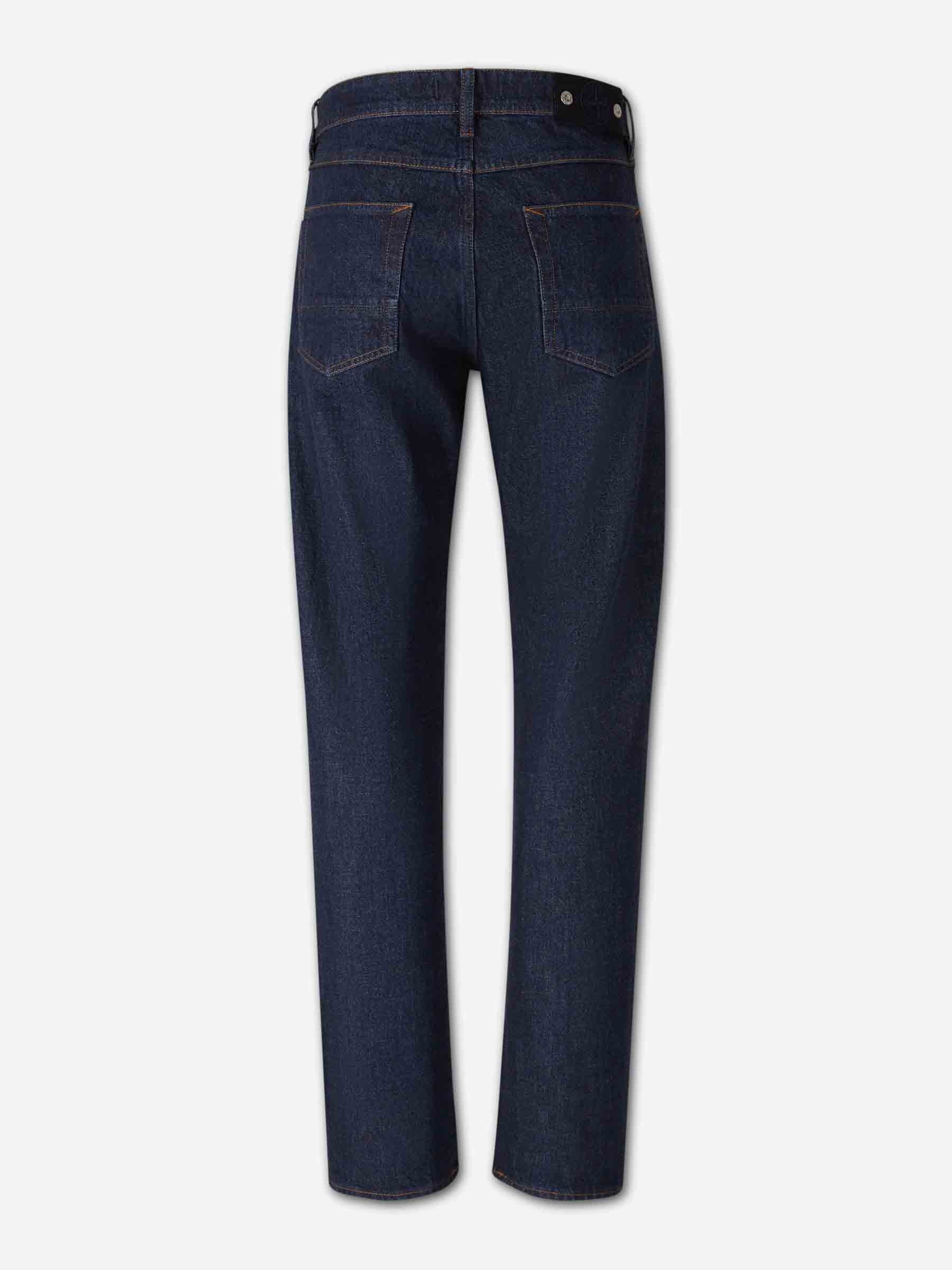 Cotton Straight Leg Jeans Stone island – Гарантія оригінальності – вид ззаду