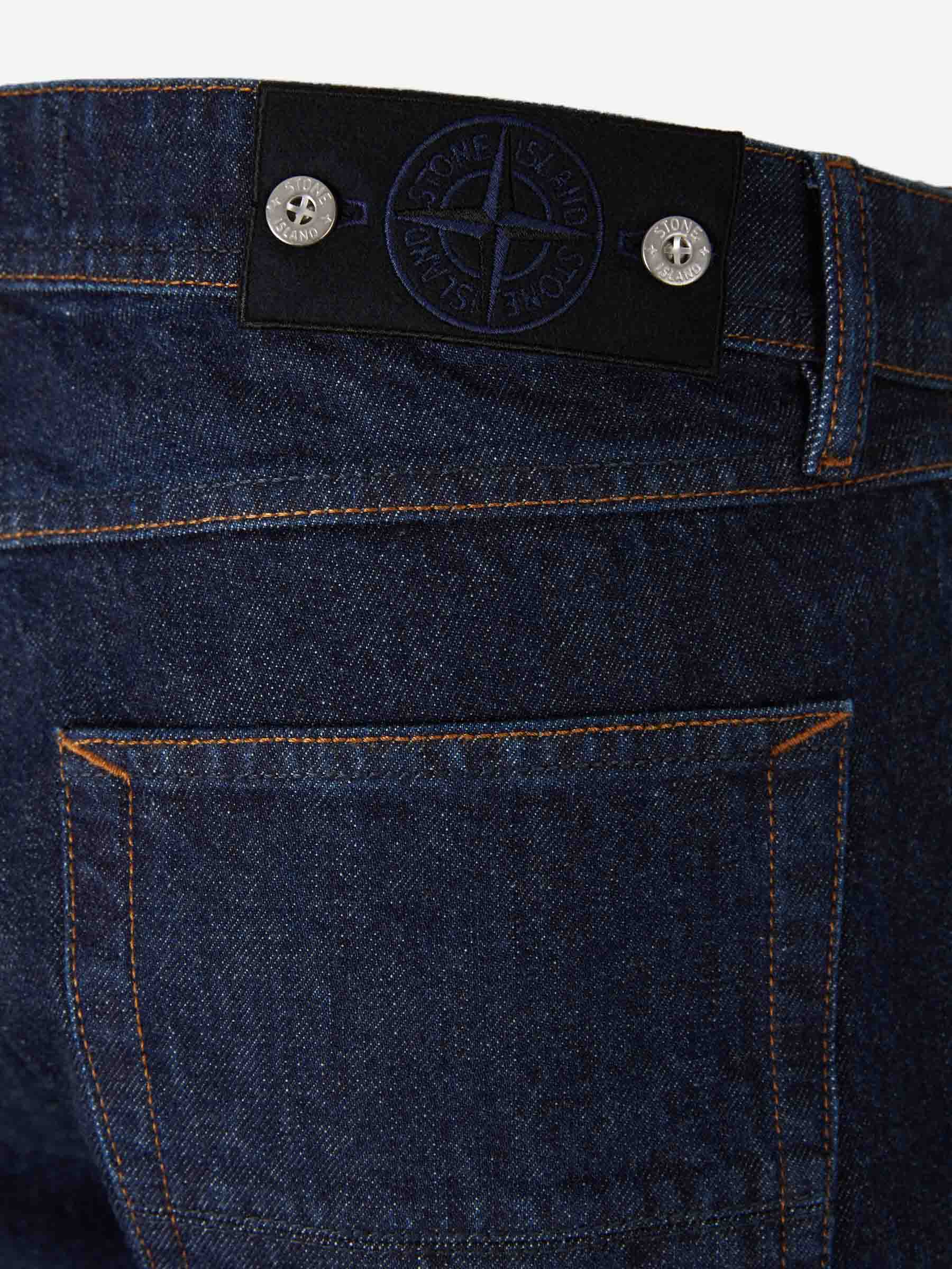 Cotton Straight Leg Jeans Stone island – Гарантія оригінальності – збільшений вид