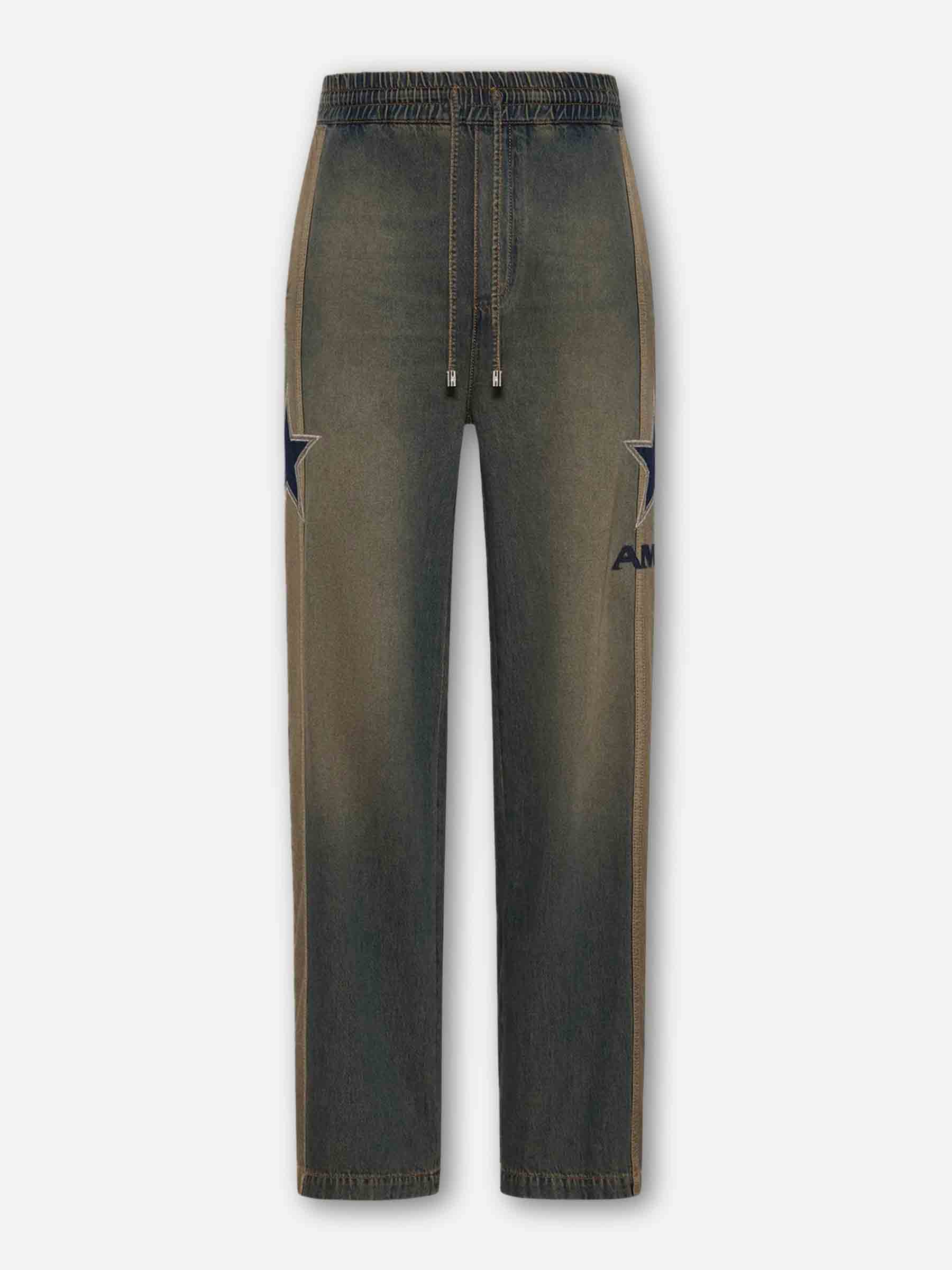 Worn Slate Tracksuit Bottoms Amiri – Гарантія оригінальності – боковий вид