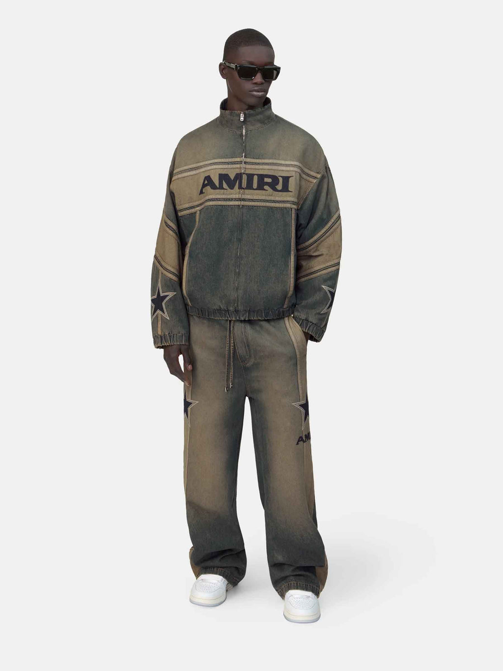 Worn Slate Tracksuit Bottoms Amiri – Гарантія оригінальності – вид ззаду