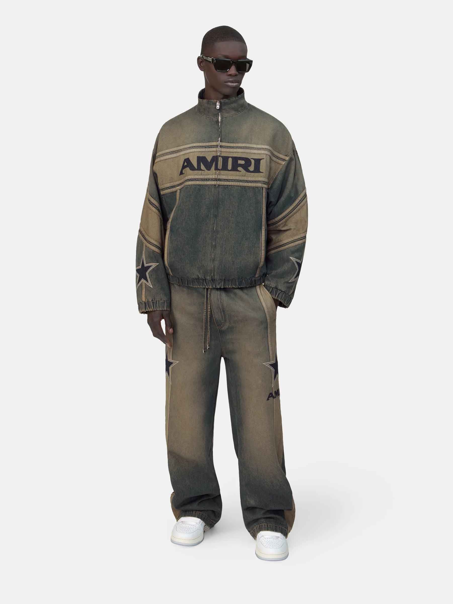Worn Slate Tracksuit Bottoms Amiri – Гарантія оригінальності – вид ззаду