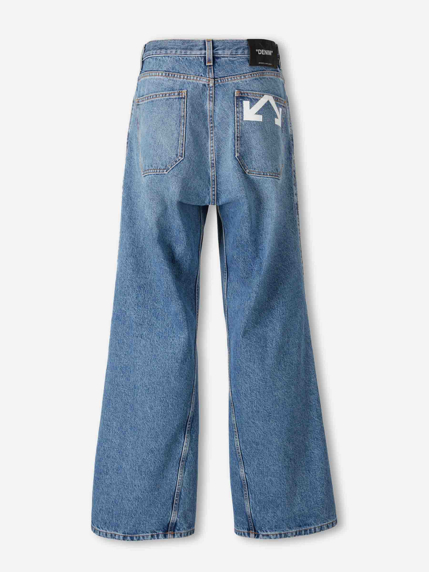 Wide Straight Jeans Off-white оригінал – Купити в Україні – детальний вид