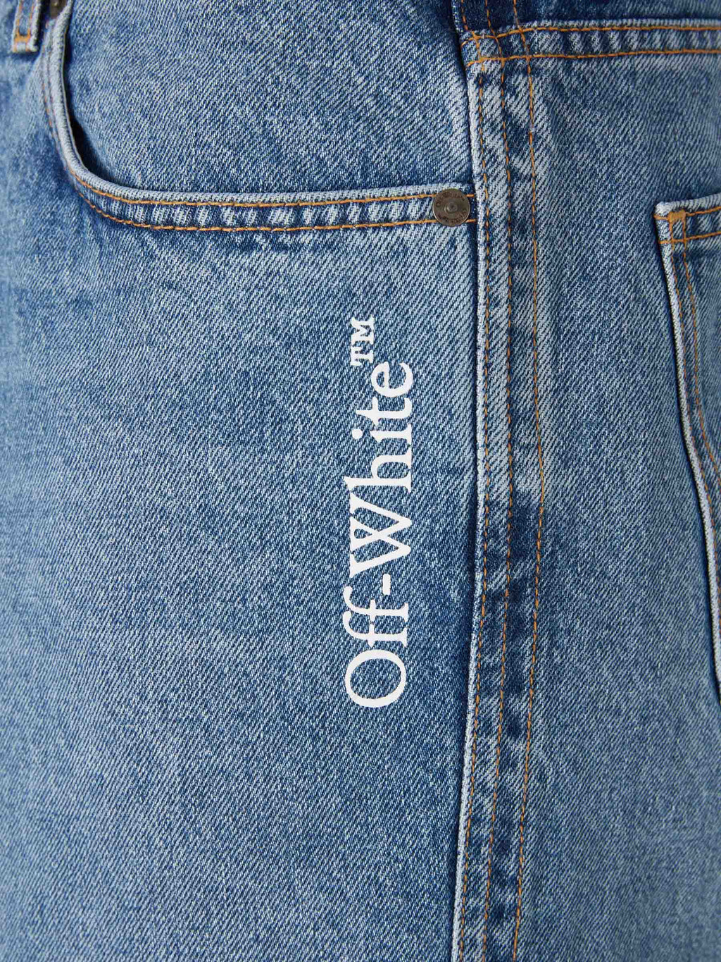 Wide Straight Jeans Off-white оригінал – Купити в Україні – збільшений вид