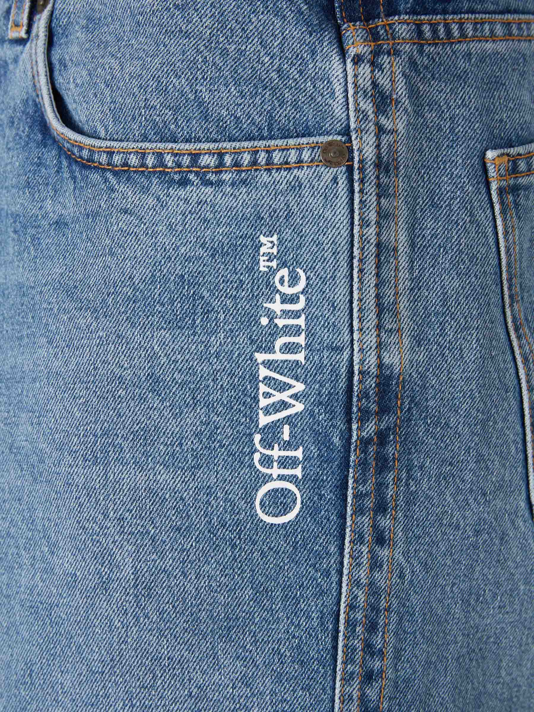 Wide Straight Jeans Off-white оригінал – Купити в Україні – збільшений вид
