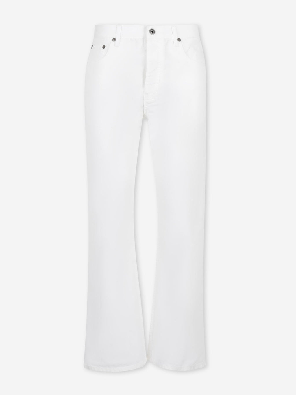 Оригінальна Straight Leg Logo Jeans Off-white – боковий вид