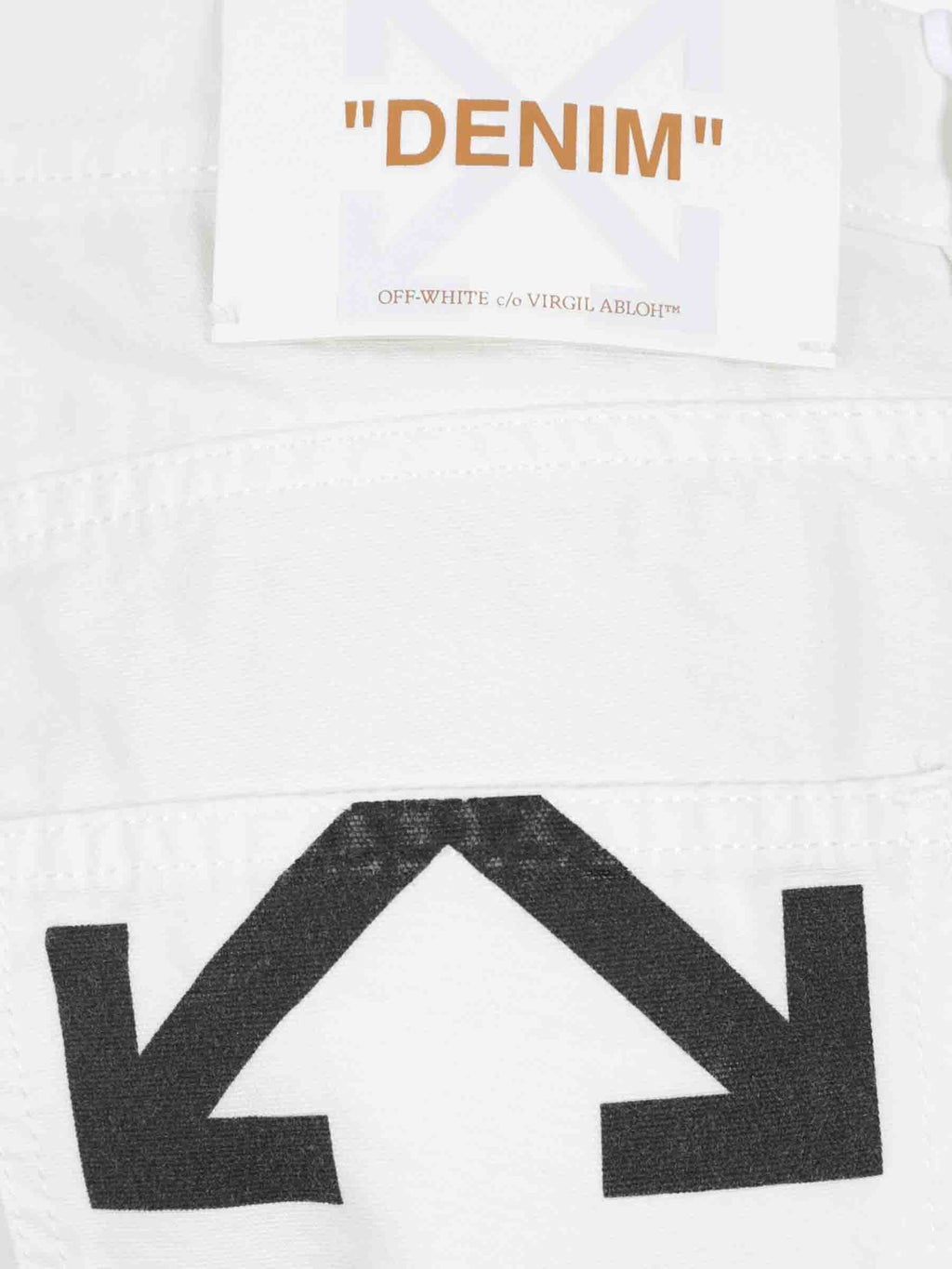 Оригінальна Straight Leg Logo Jeans Off-white – детальний вид
