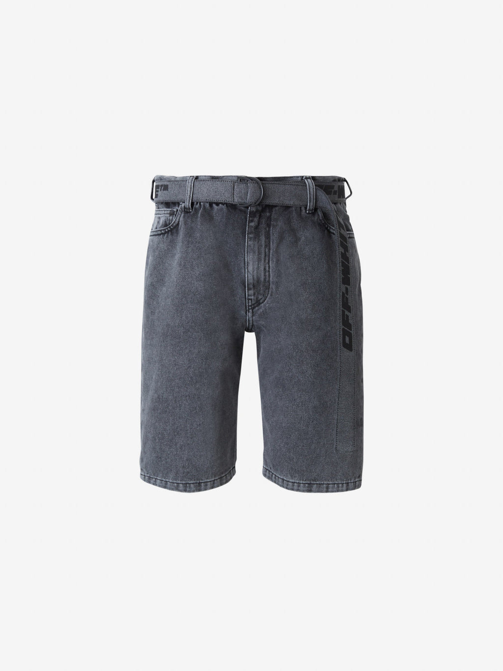 Оригінальна Denim Belt Bermuda Off-white – боковий вид