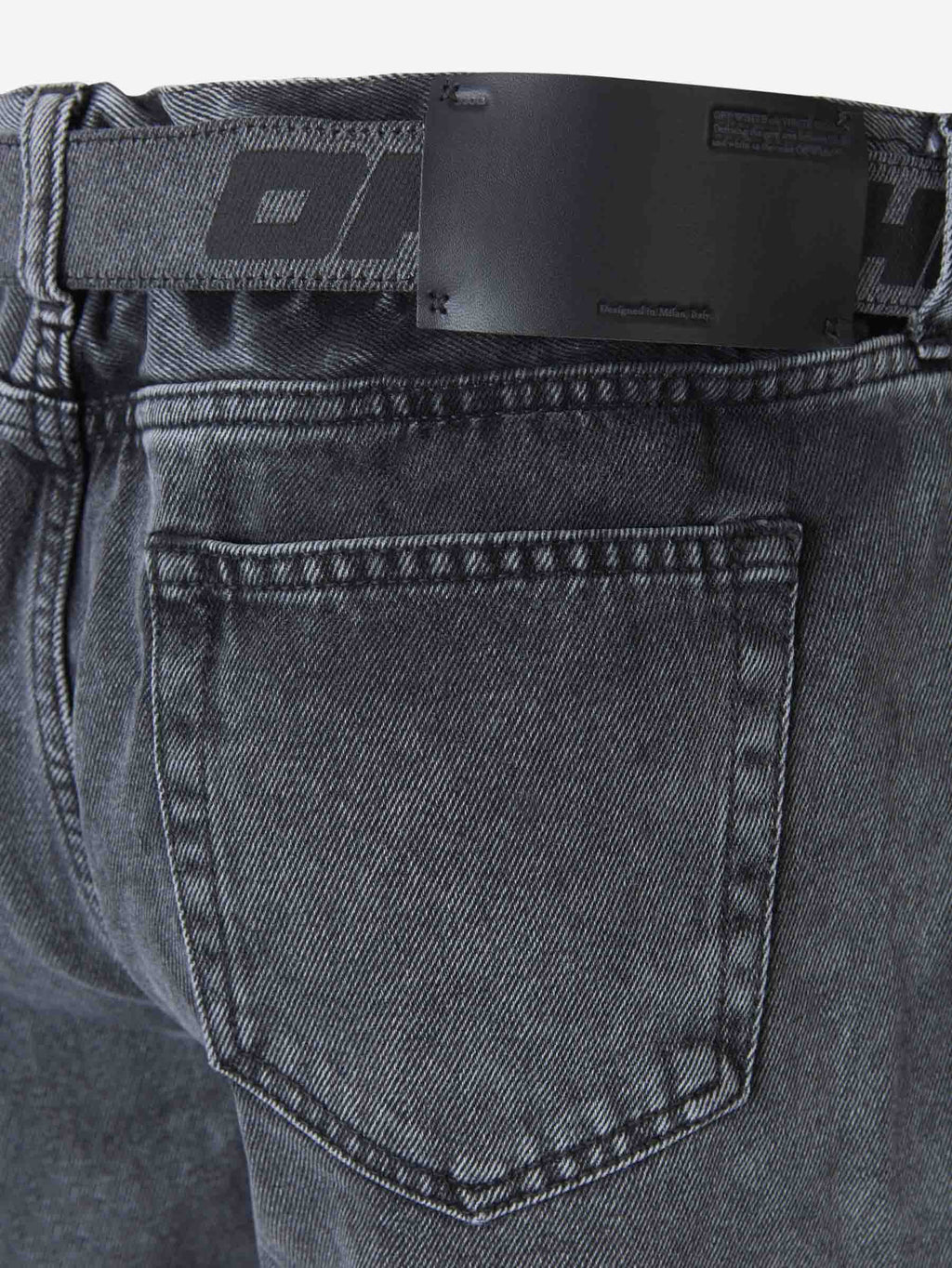 Оригінальна Denim Belt Bermuda Off-white – збільшений вид