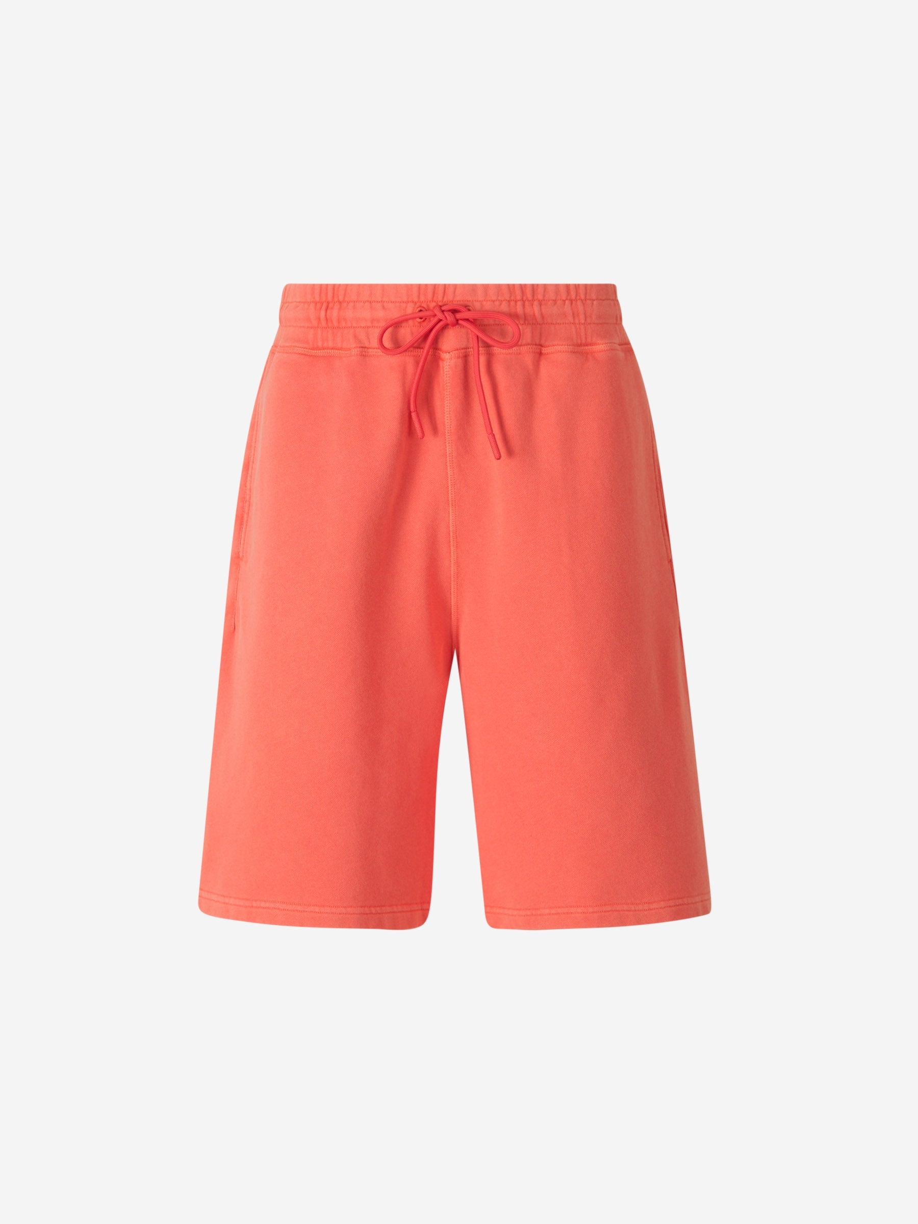 Cotton Logo Bermuda Shorts Moncler оригінал – Купити в Україні – боковий вид - MONCLER