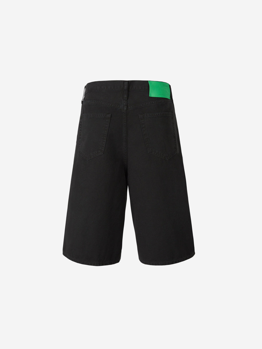 Bermudas Denim Logo Off-white оригінал – Купити в Україні – вид ззаду