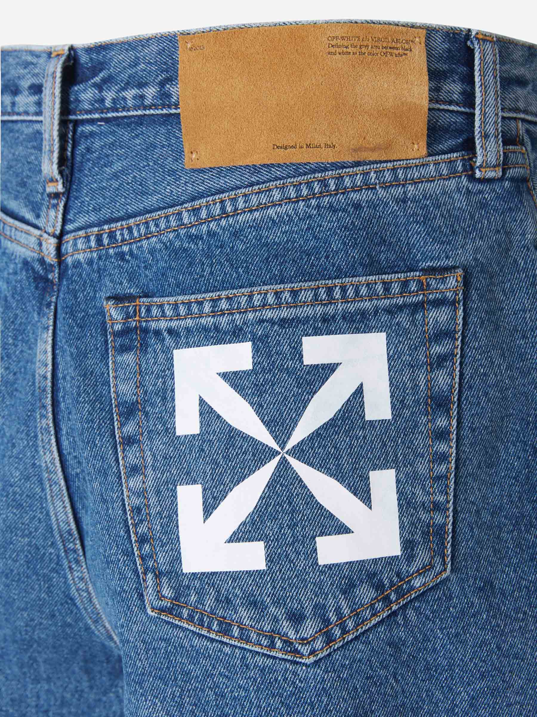 Bermudas Denim Arrows Off-white – Гарантія оригінальності – збільшений вид