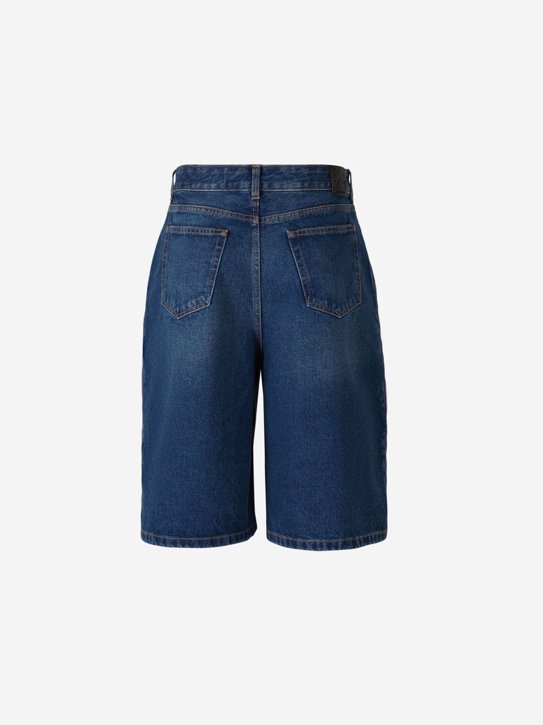 Denim Arrows Bermuda Shorts Off-white – Гарантія оригінальності – вид ззаду