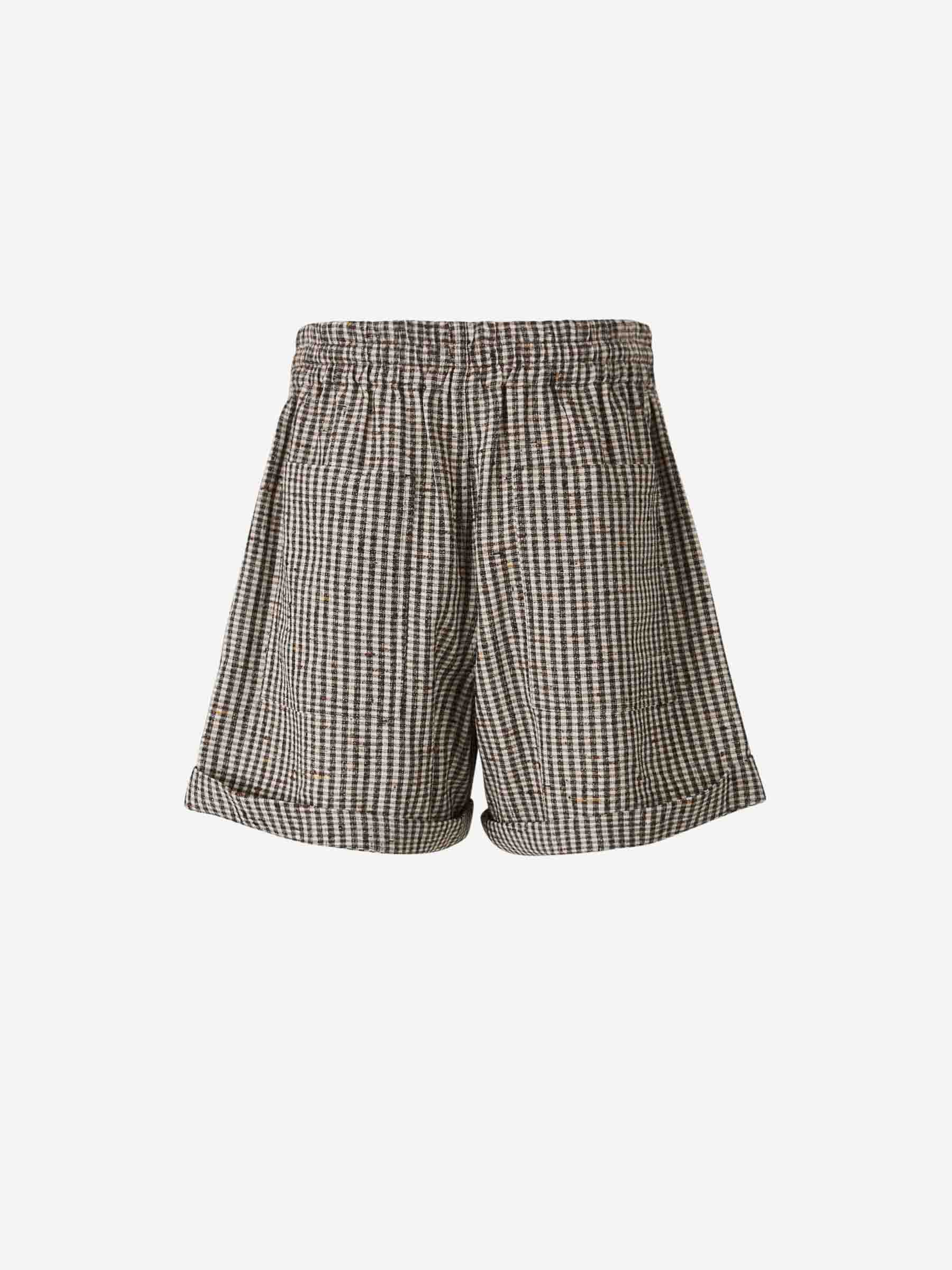 Viscose Checked Bermuda Shorts Bottega veneta – Гарантія оригінальності – вид ззаду