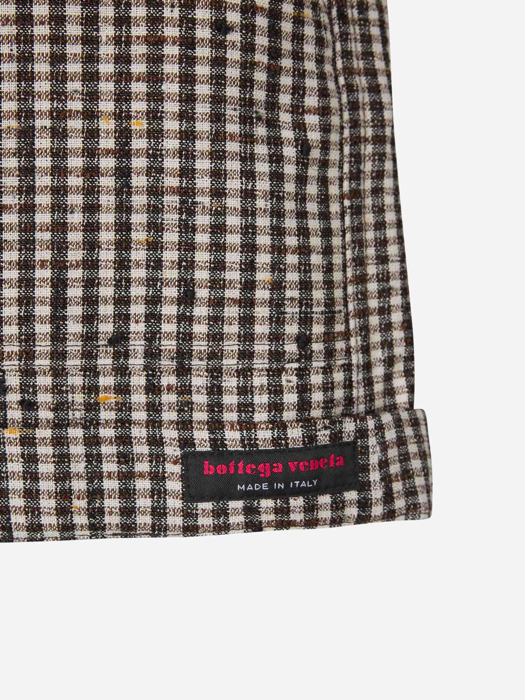 Viscose Checked Bermuda Shorts Bottega veneta – Гарантія оригінальності – збільшений вид