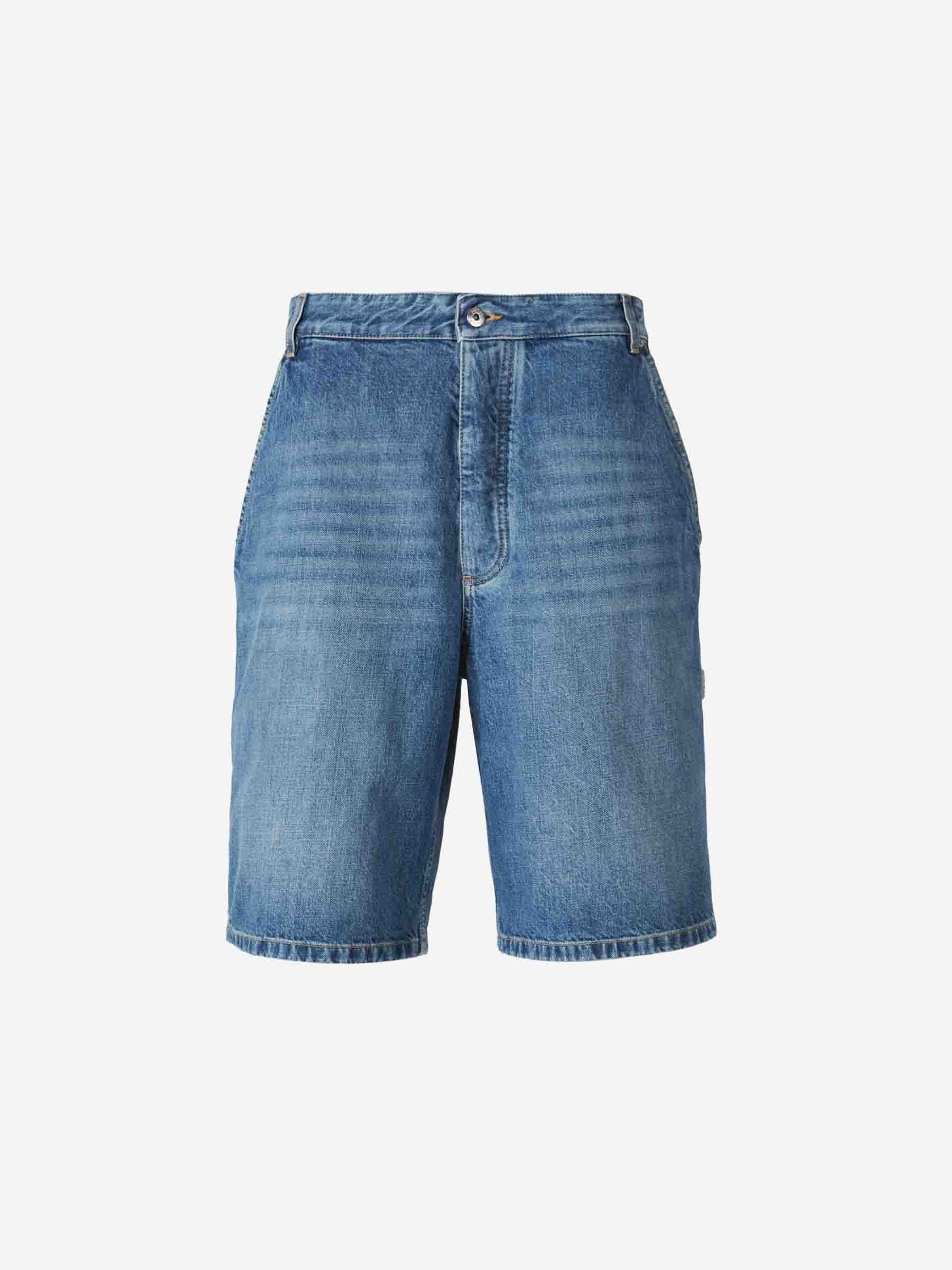 Bermuda Logo Denim Bottega veneta оригінал – Купити в Україні – боковий вид