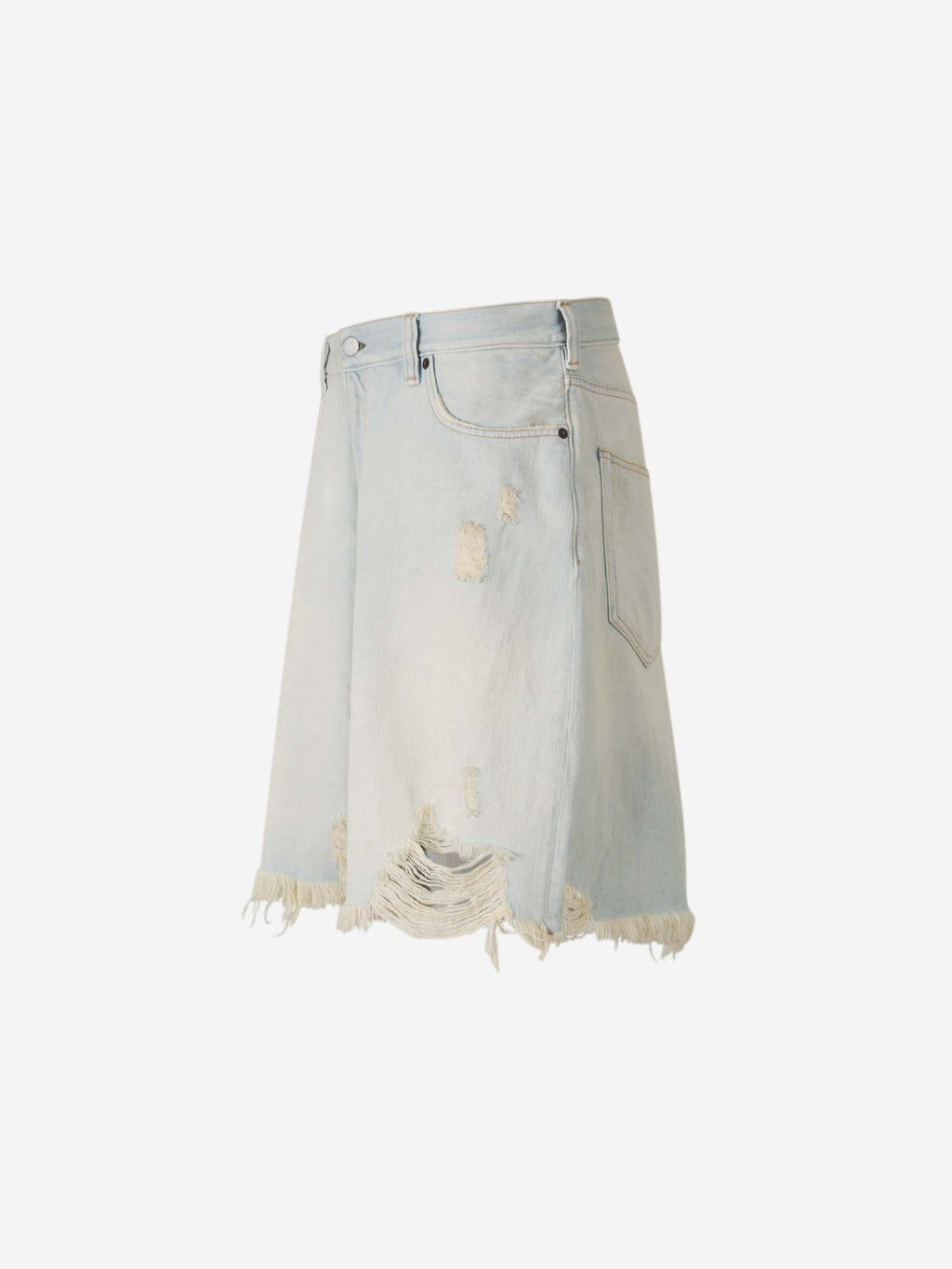 Frayed Denim Bermuda Shorts Acne studios оригінал – Купити в Україні – вид ззаду