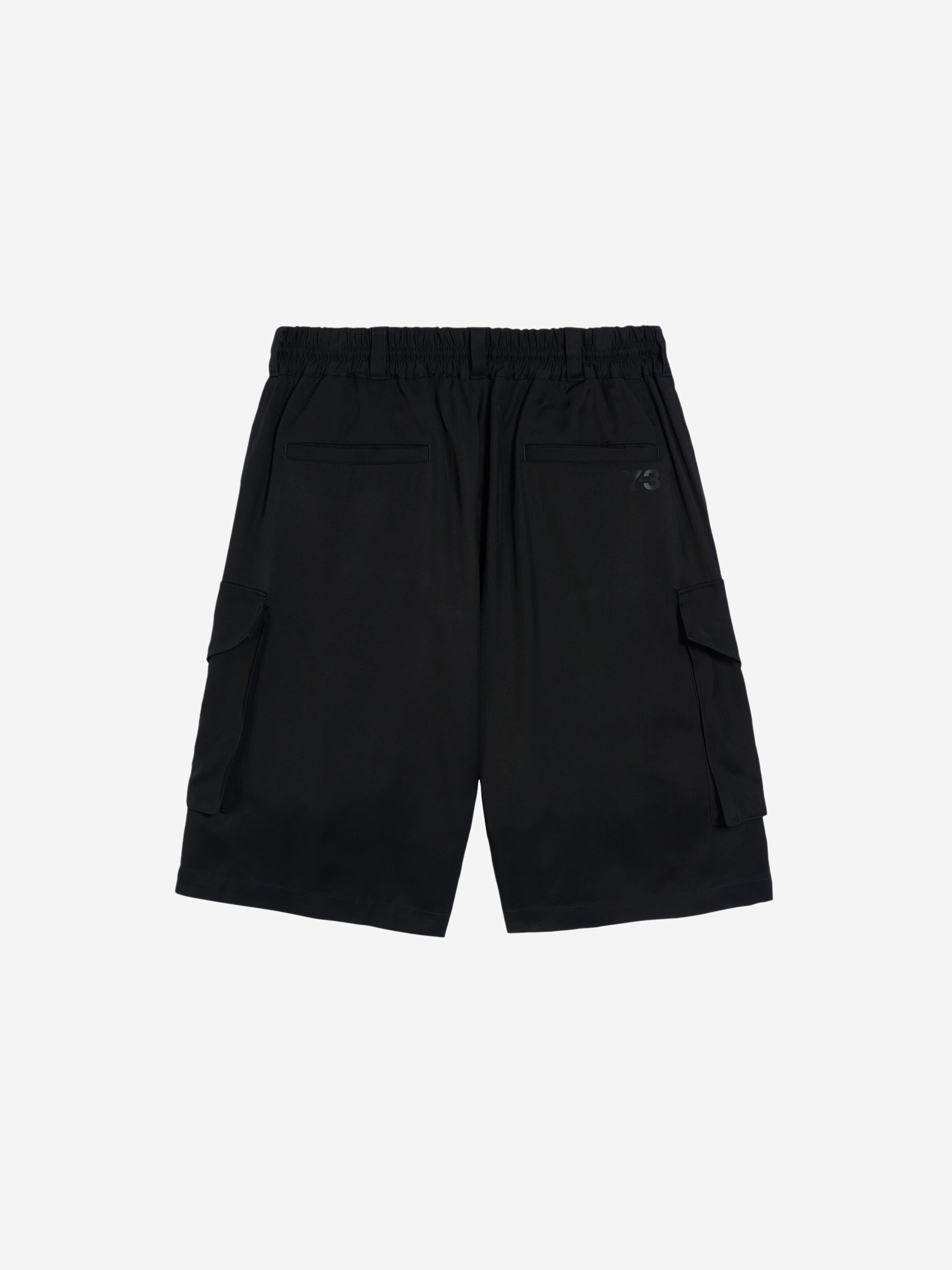 Y-3 Rayon Bermuda Shorts Adidas – Гарантія оригінальності – вид ззаду