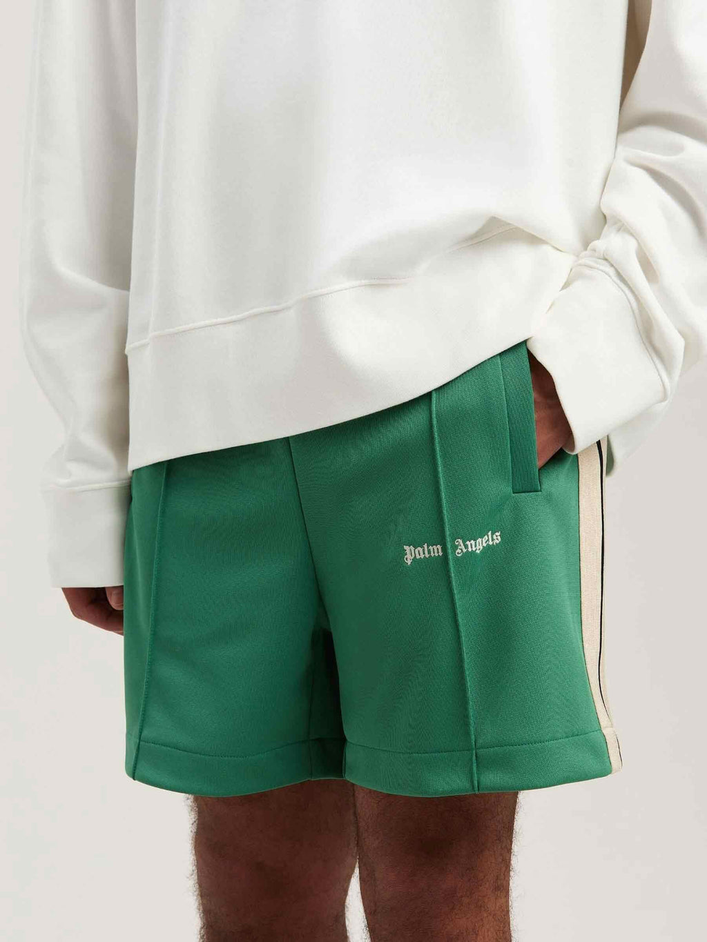Contrast Stripe Bermuda Shorts Palm angels – Гарантія оригінальності – детальний вид