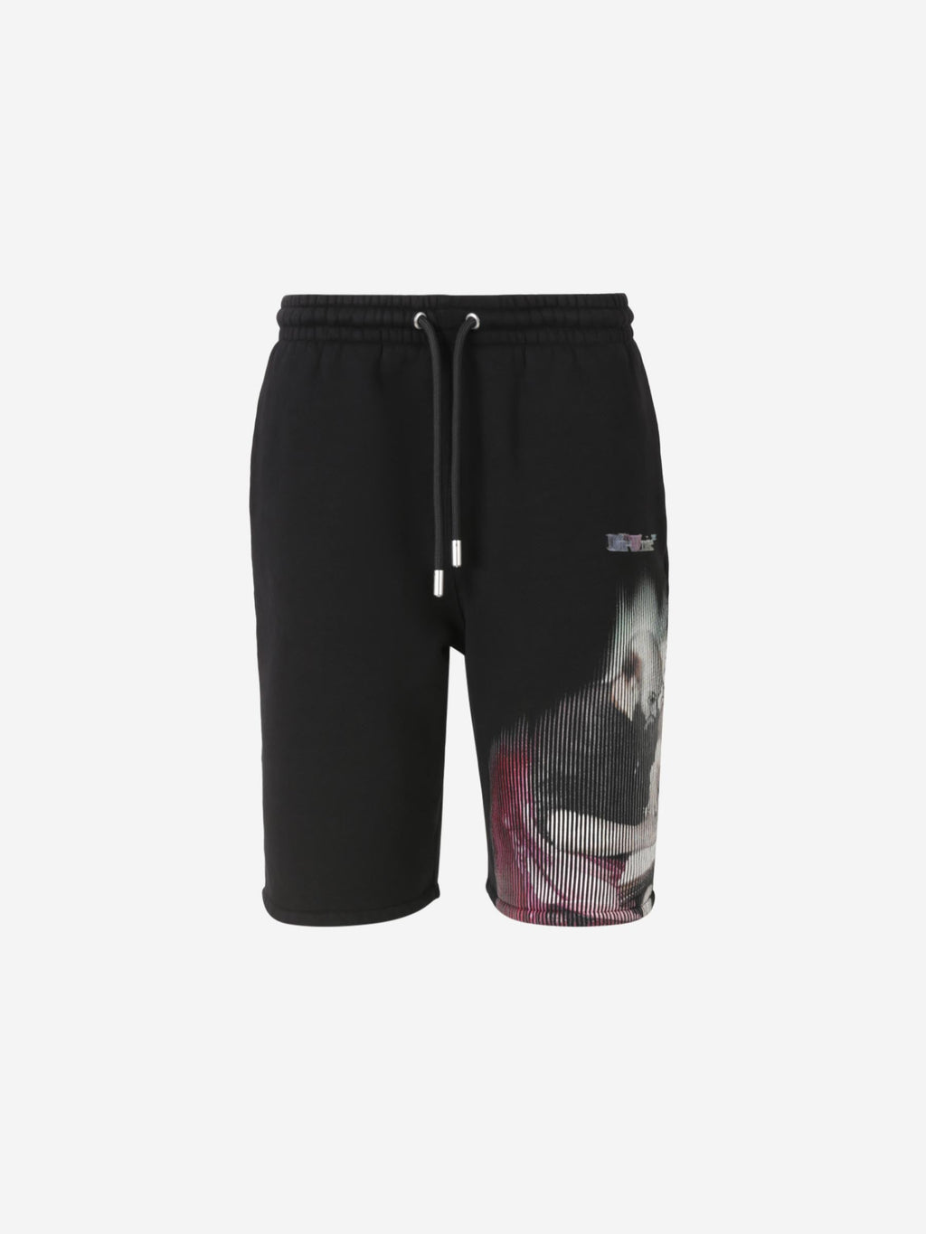 Оригінальна Cotton Knit Bermuda Shorts Off-white – боковий вид