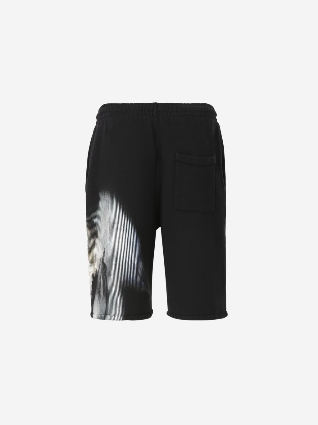 Оригінальна Cotton Knit Bermuda Shorts Off-white – вид ззаду