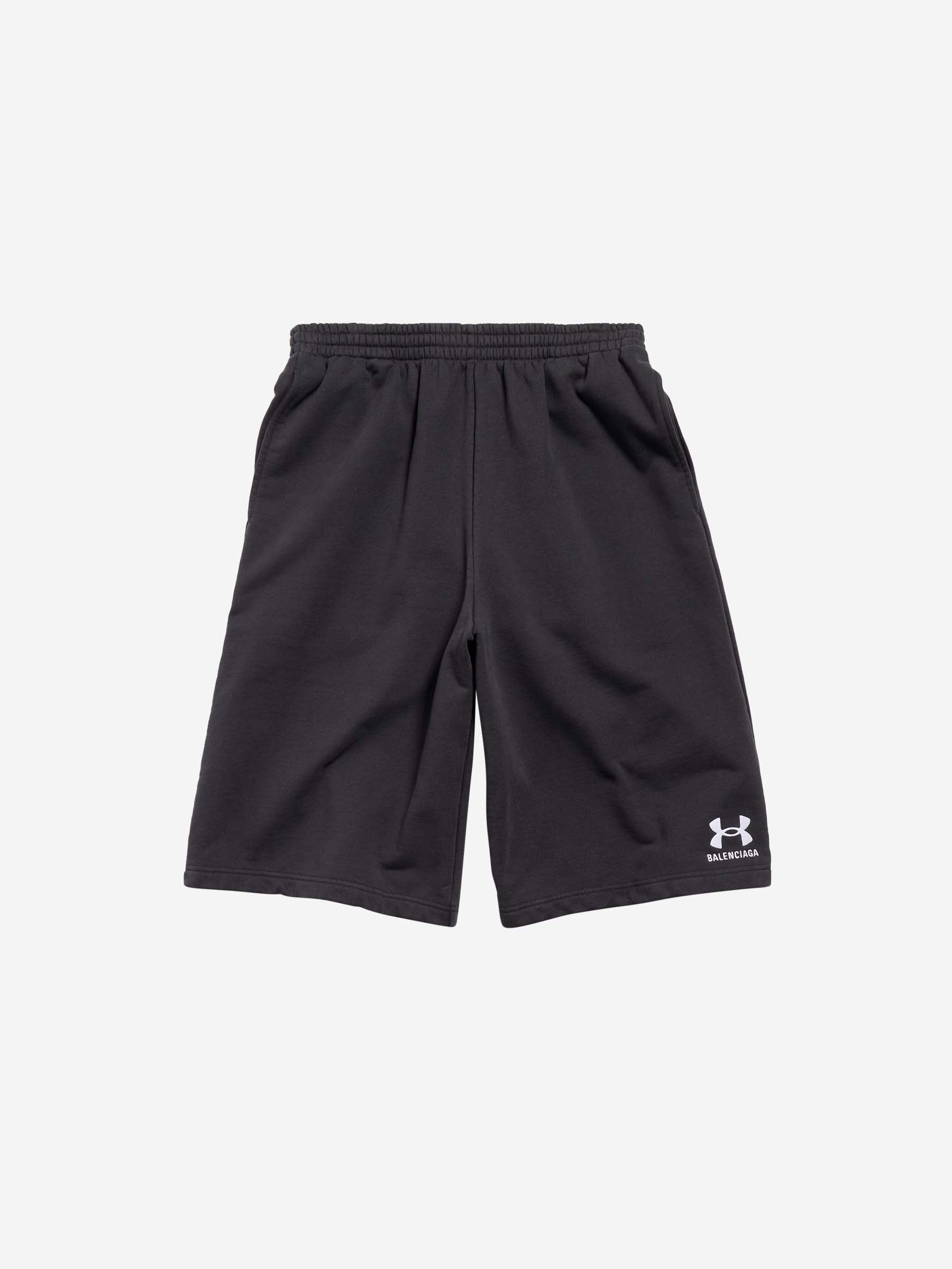Wide Cotton Bermuda Balenciaga – Гарантія оригінальності – боковий вид - BALENCIAGA