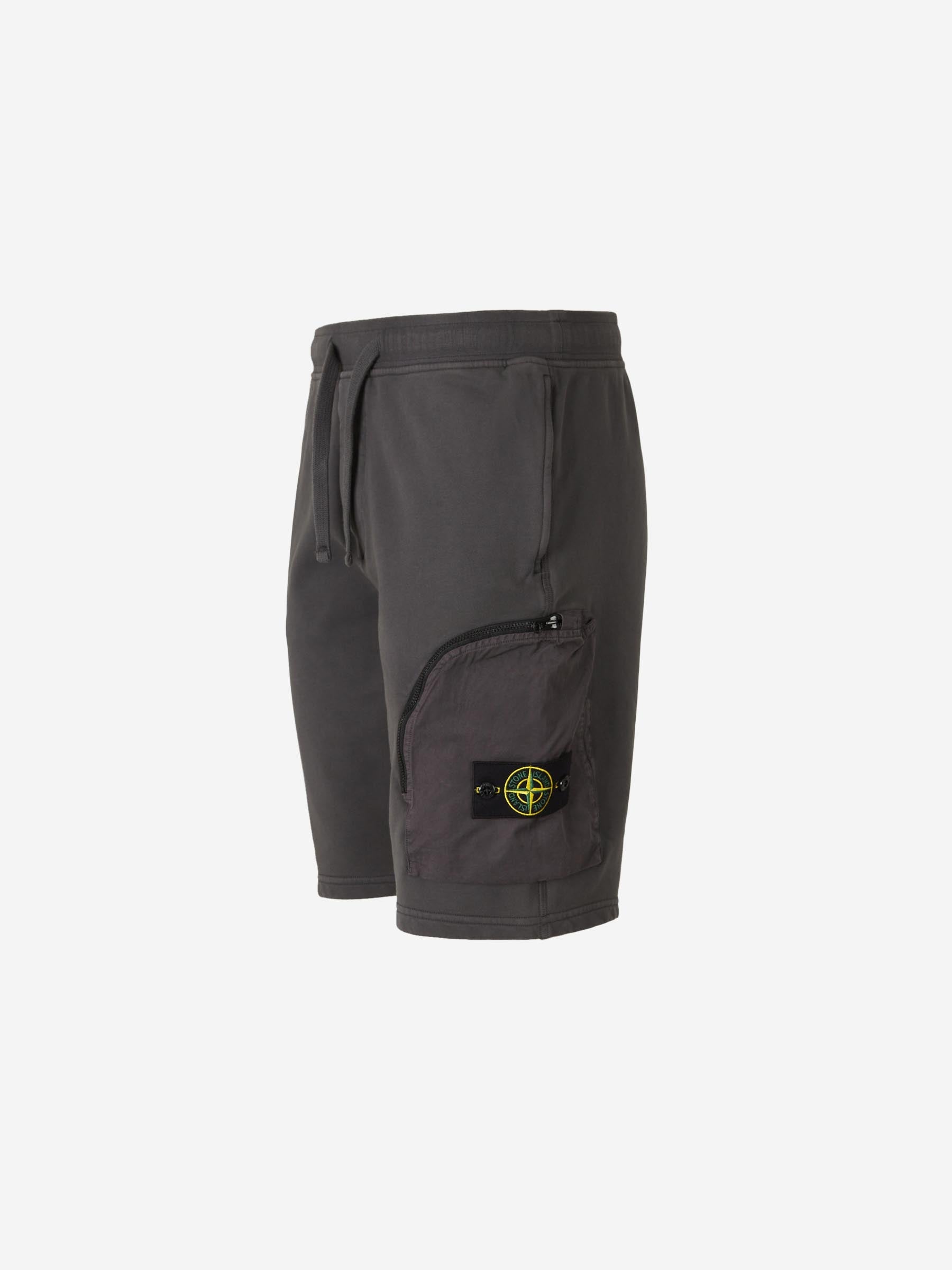 Bermuda Logo Cotton Stone island – Гарантія оригінальності – вид ззаду